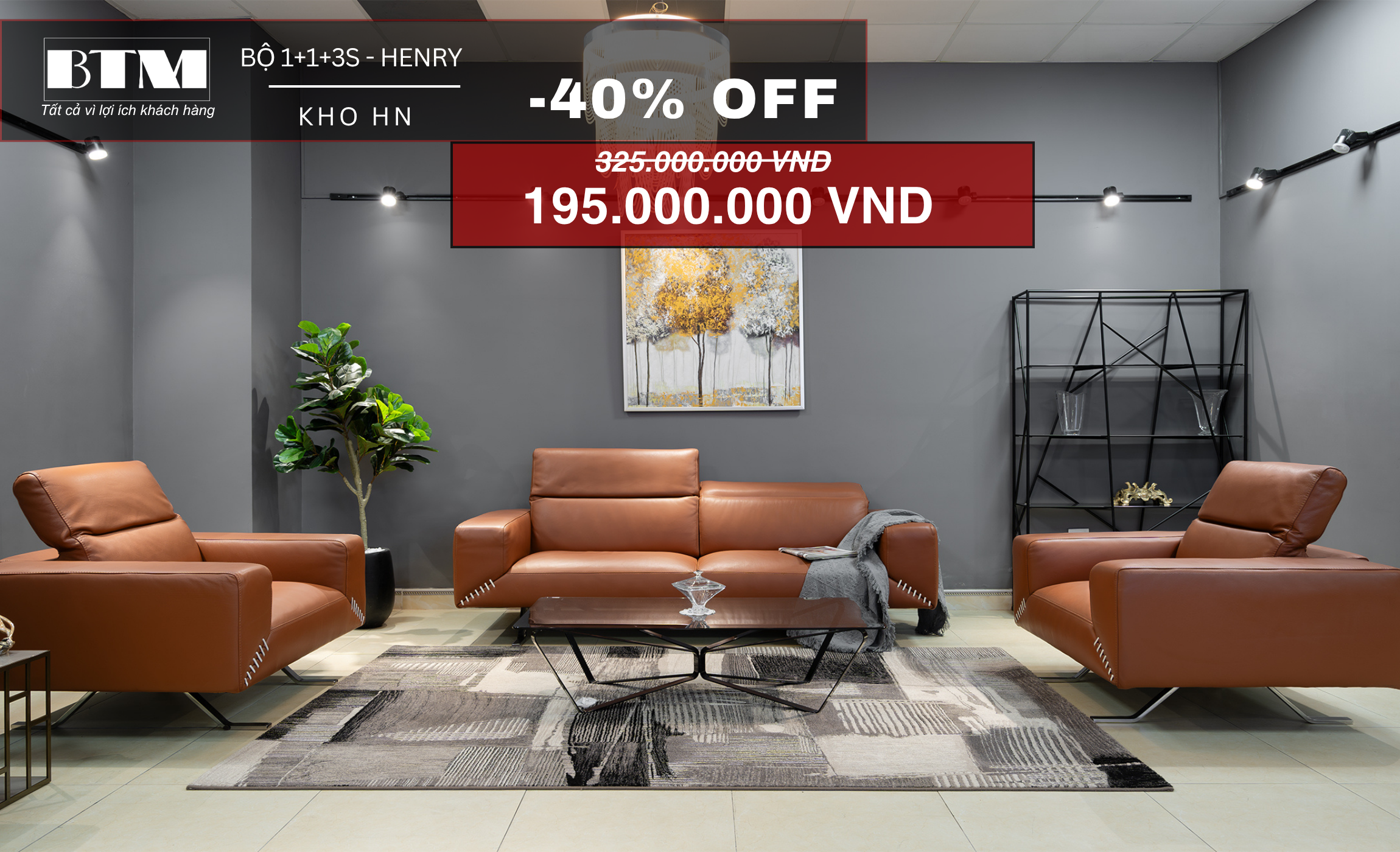 Sofa da Italia: Bộ rời Henry
