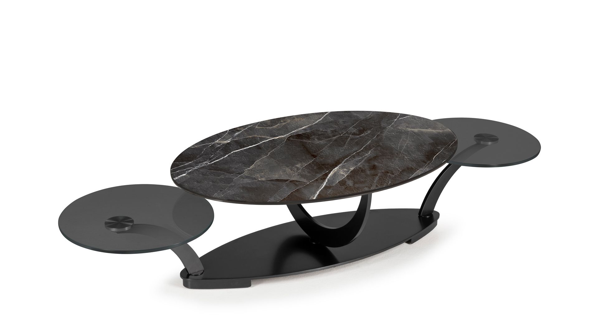 Bàn trà Italia CoCoon Oval góc 4