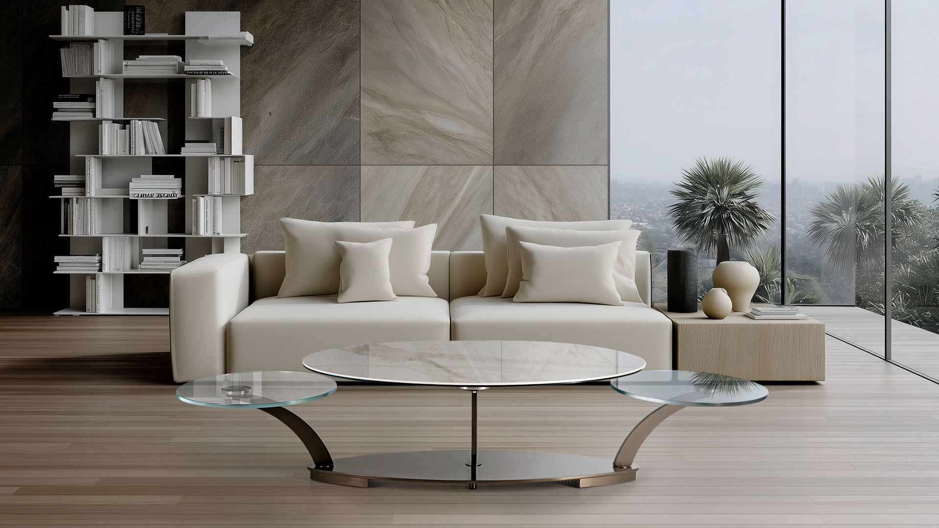 Bàn trà Italia CoCoon Oval