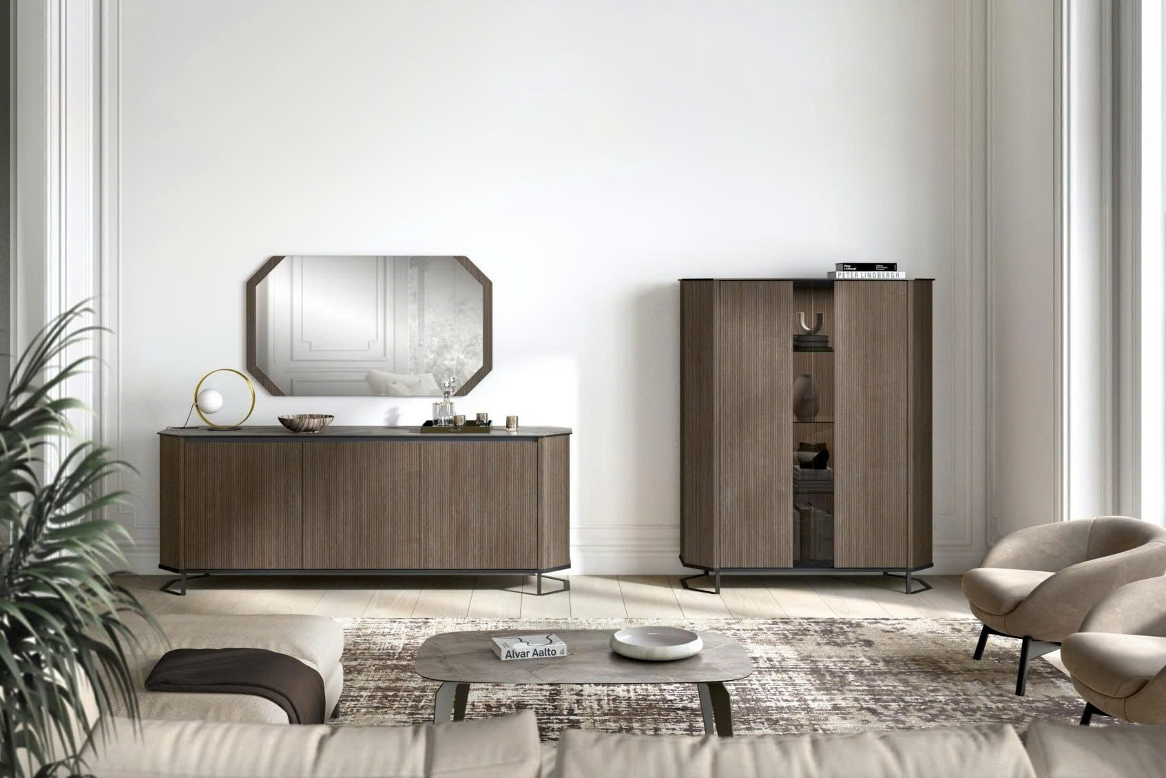 Tủ Hexagon Cabinet – Status Italia góc 3