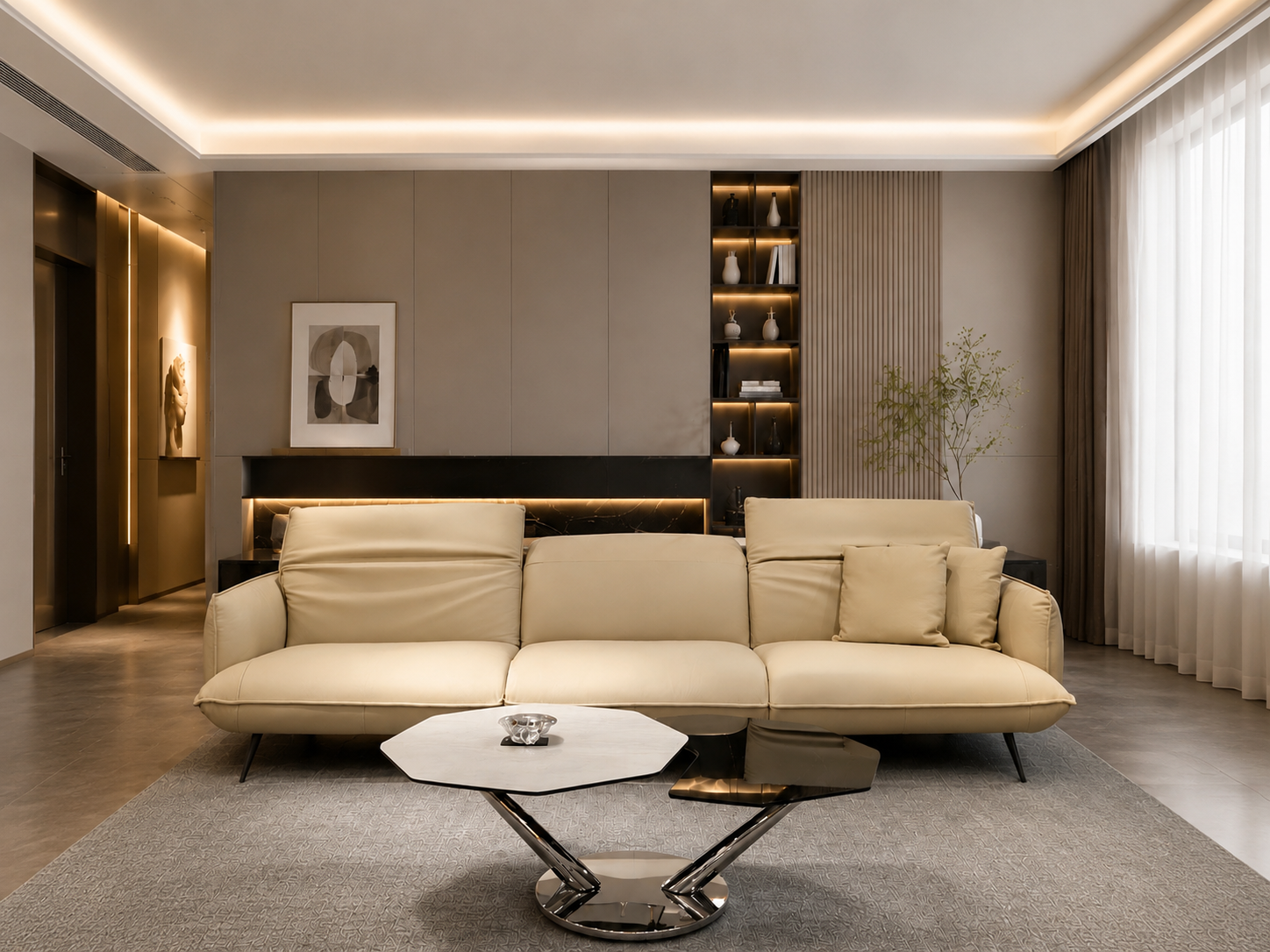 Sofa da Italia: Băng dài PRM 1254 góc 3