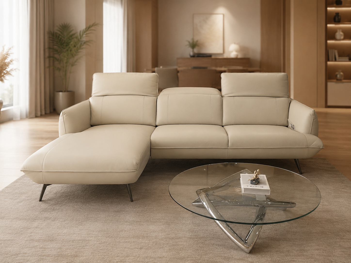 Sofa da Malaysia: Bộ góc 1327