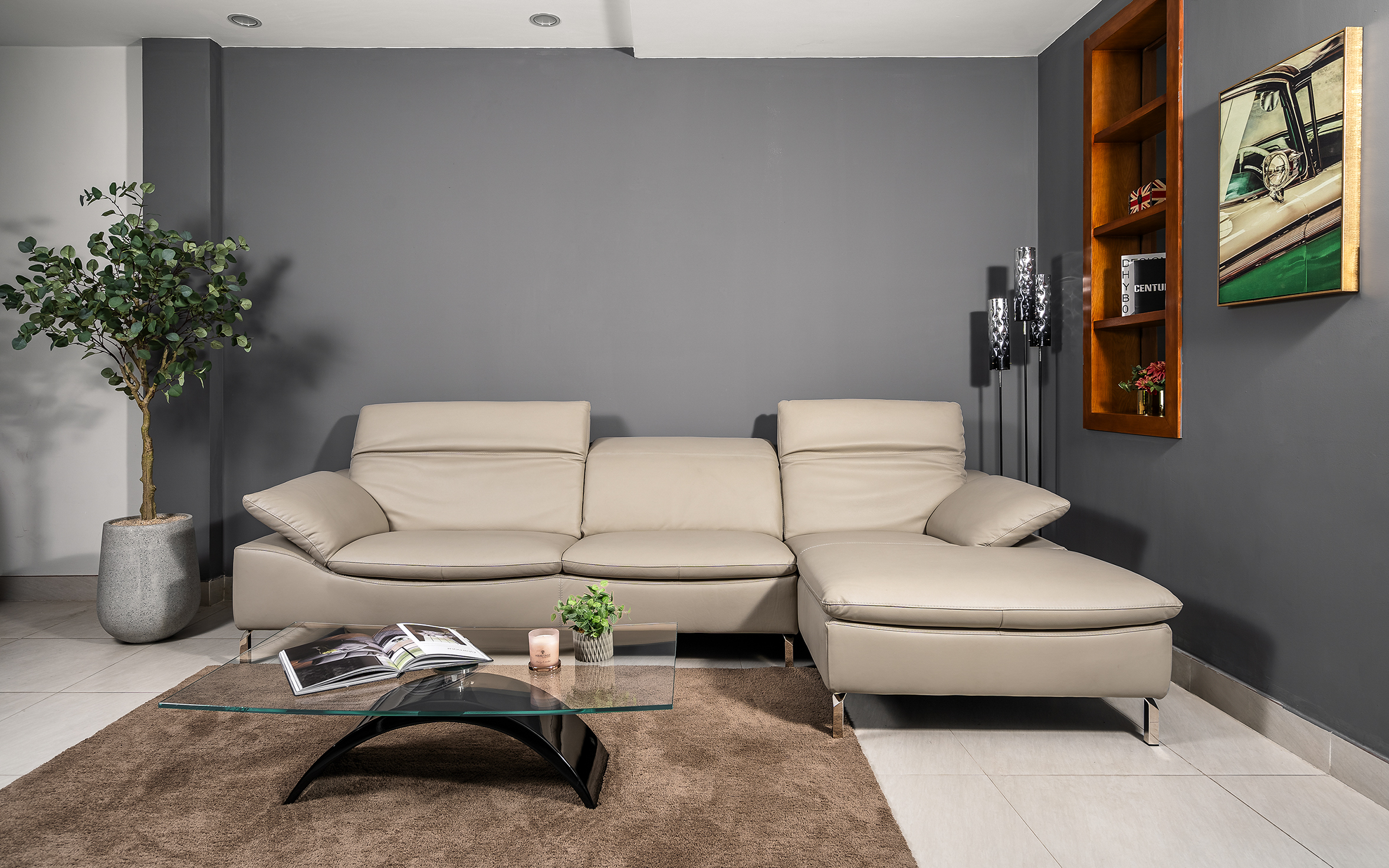 Sofa da Italia: Bộ góc PRM 961L góc 1