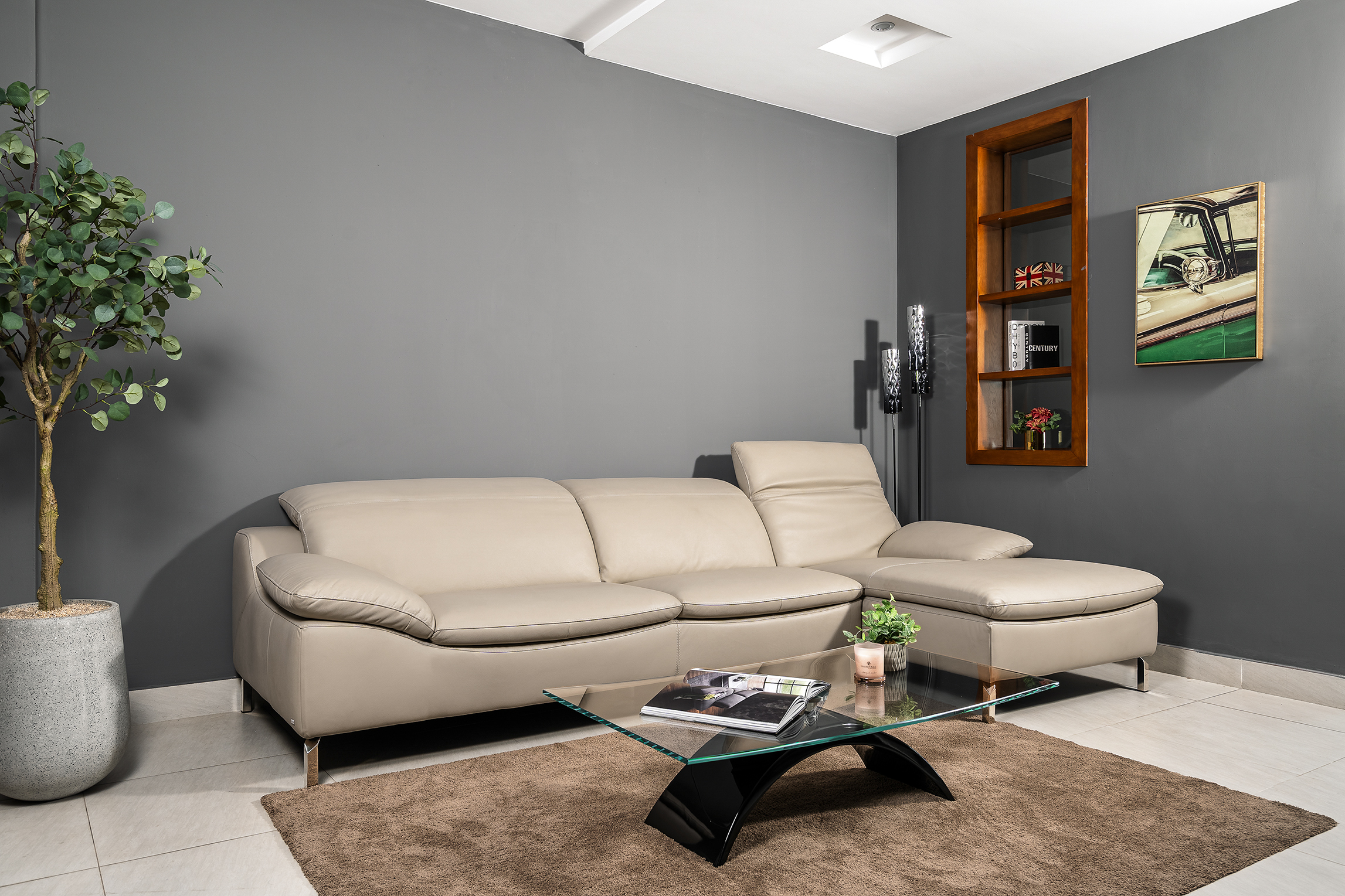 Sofa da Italia: Bộ góc PRM 961L góc 2