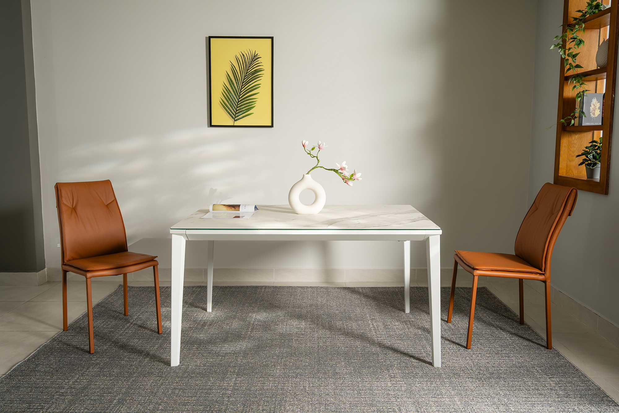 Ghế ăn da bò Malaysia 1024 góc 5