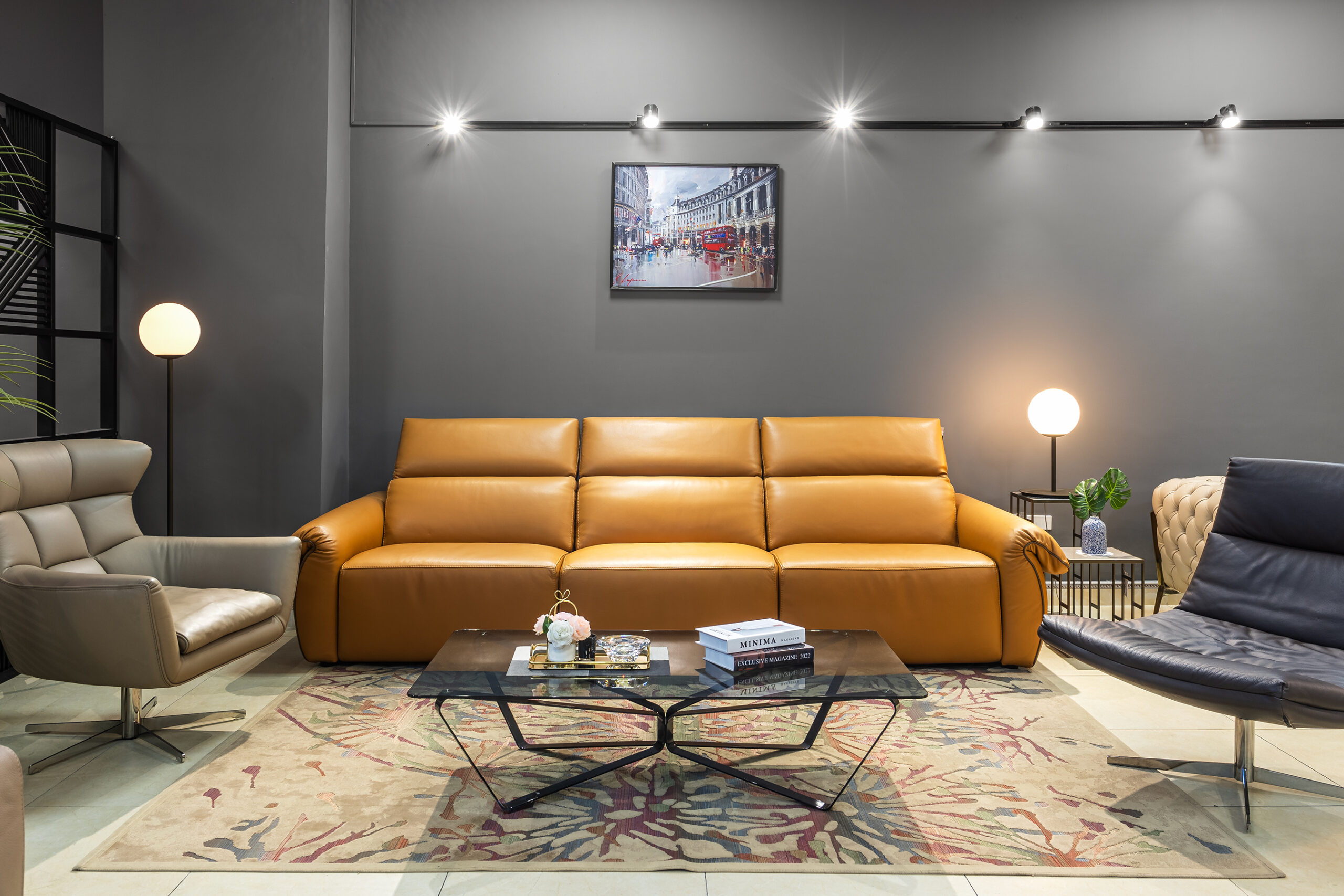 Sofa da Italia: Băng dài Emerald góc 4