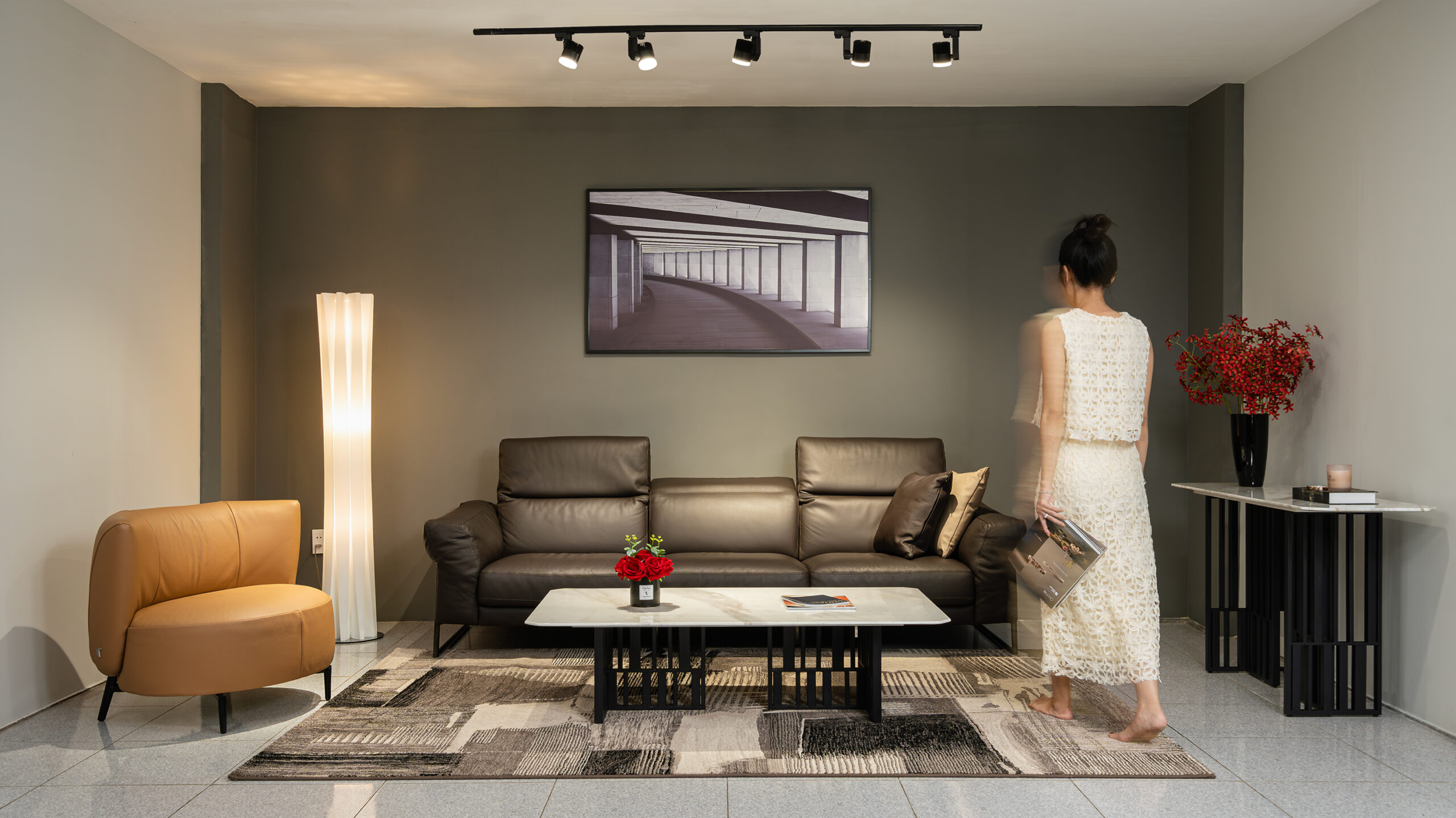 Concept Băng dài Presley (Italia) kết hợp Ghế đơn Drusilla 1196 (Italia), Thảm Italia và Bàn trà Lexington (Úc) góc 4