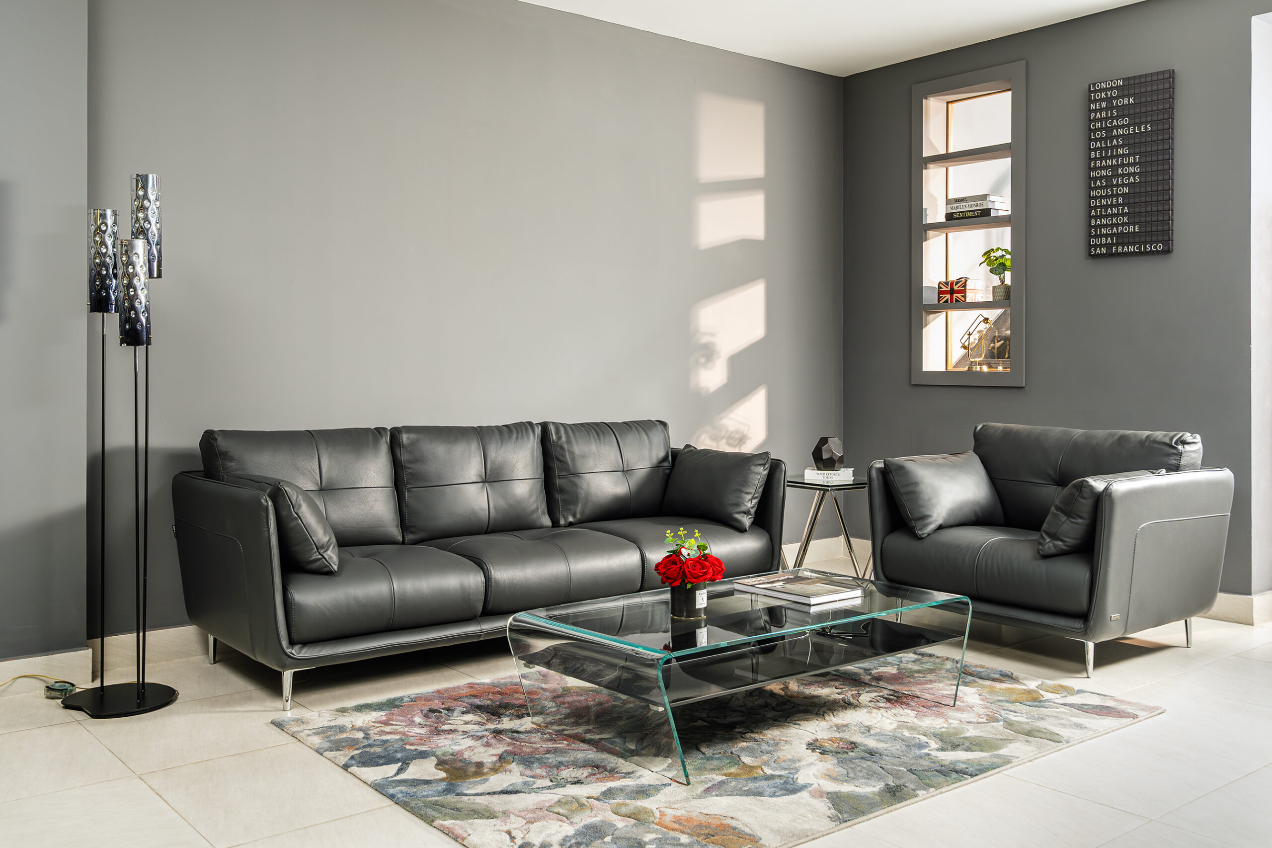 Sofa da Italia: Bộ rời Roma góc 1