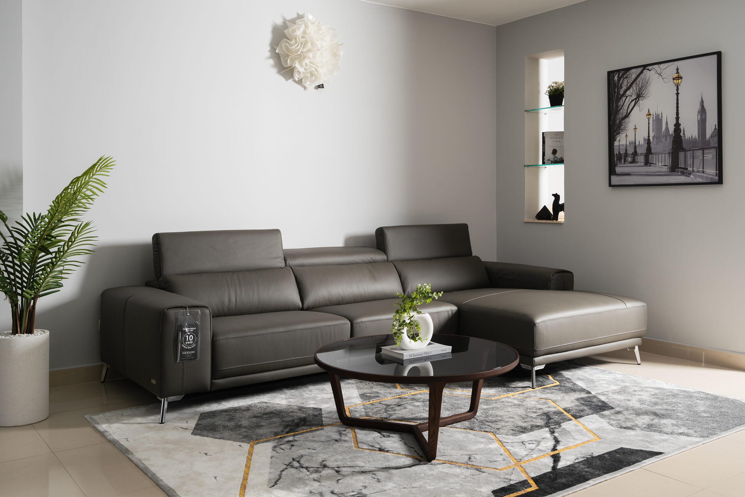Sofa da Malaysia: Bộ góc 986 Kelvin góc 3