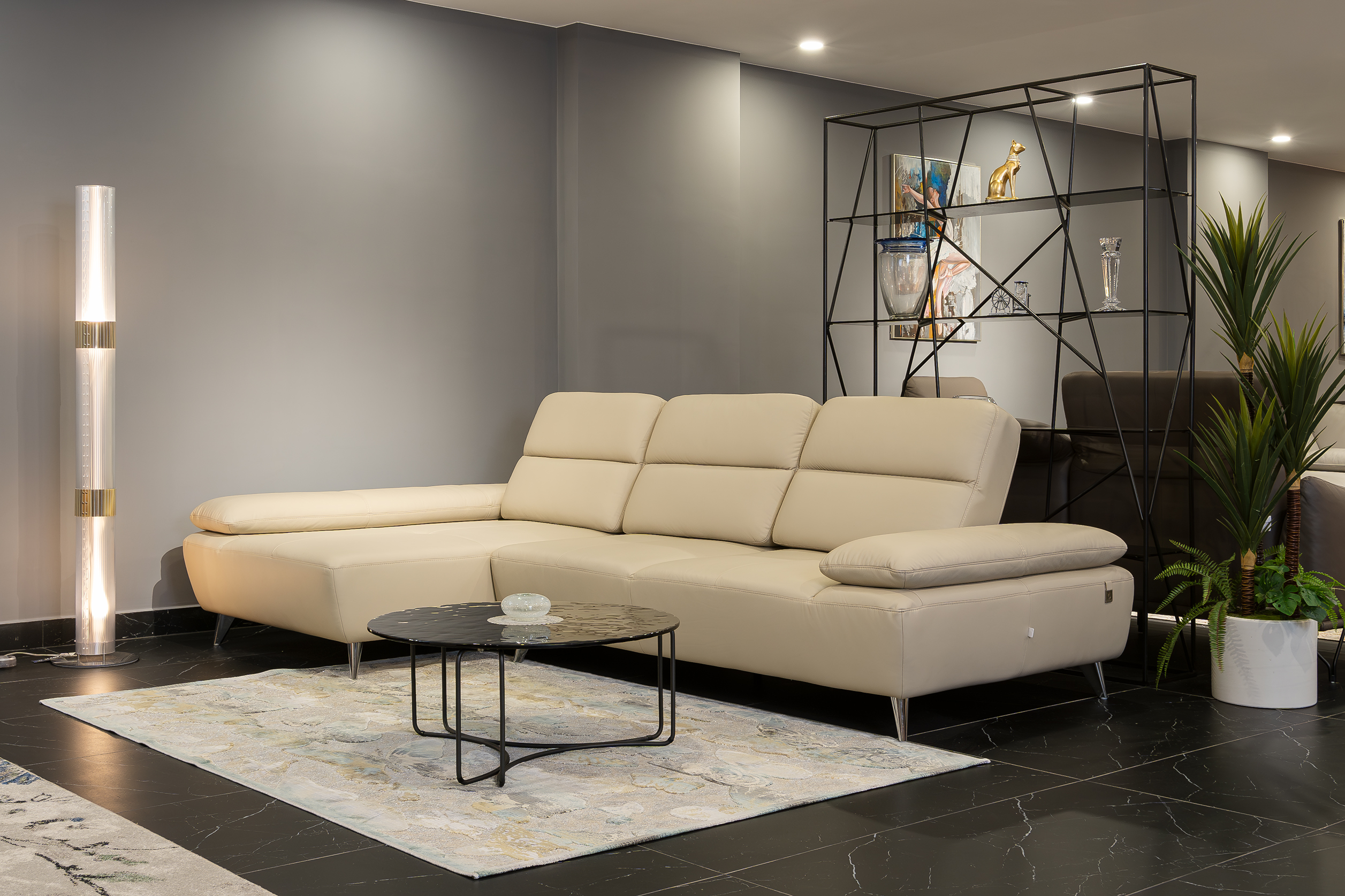 Sofa da Malaysia: Bộ góc KH207