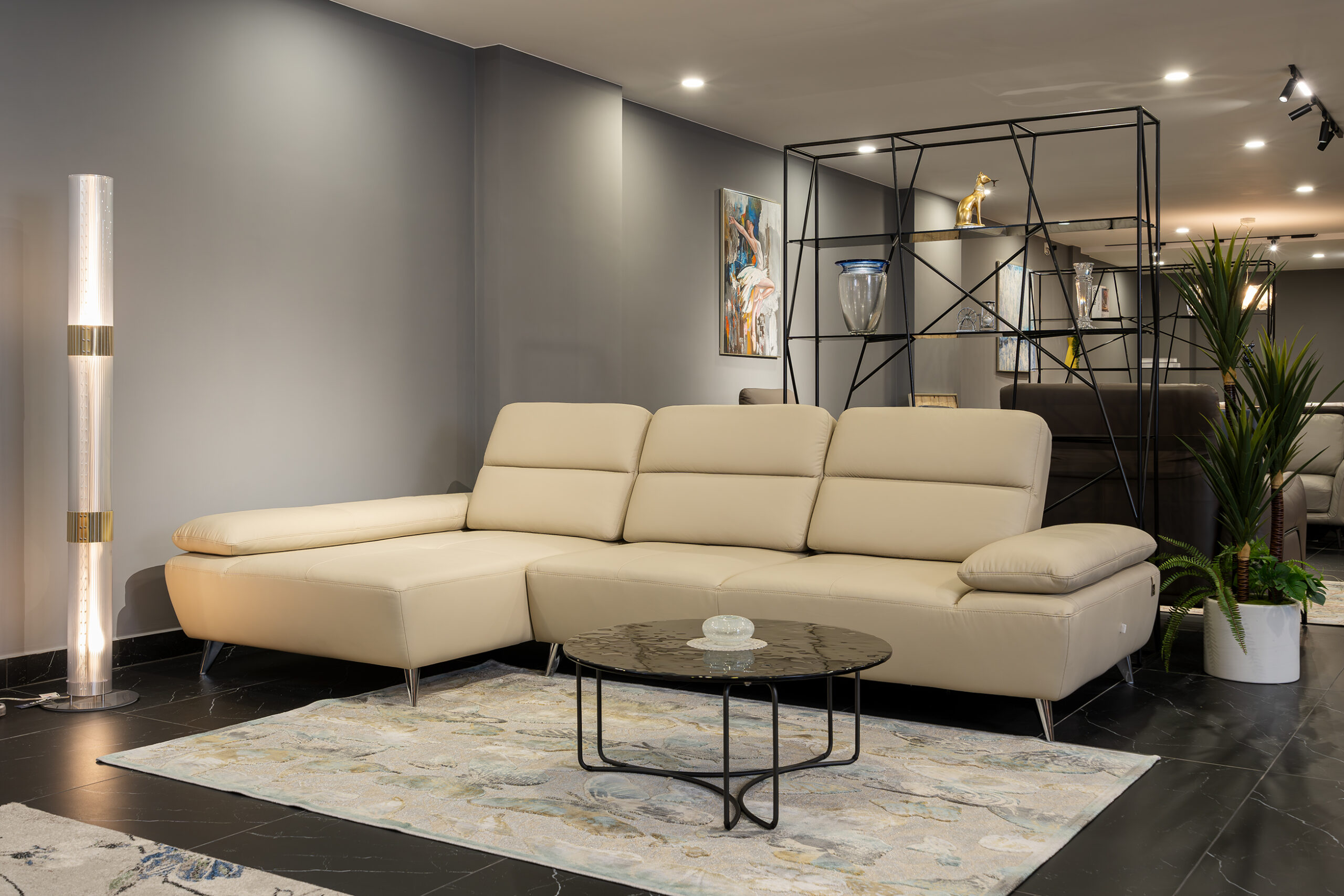 Sofa da Malaysia: Bộ góc KH207 góc 2