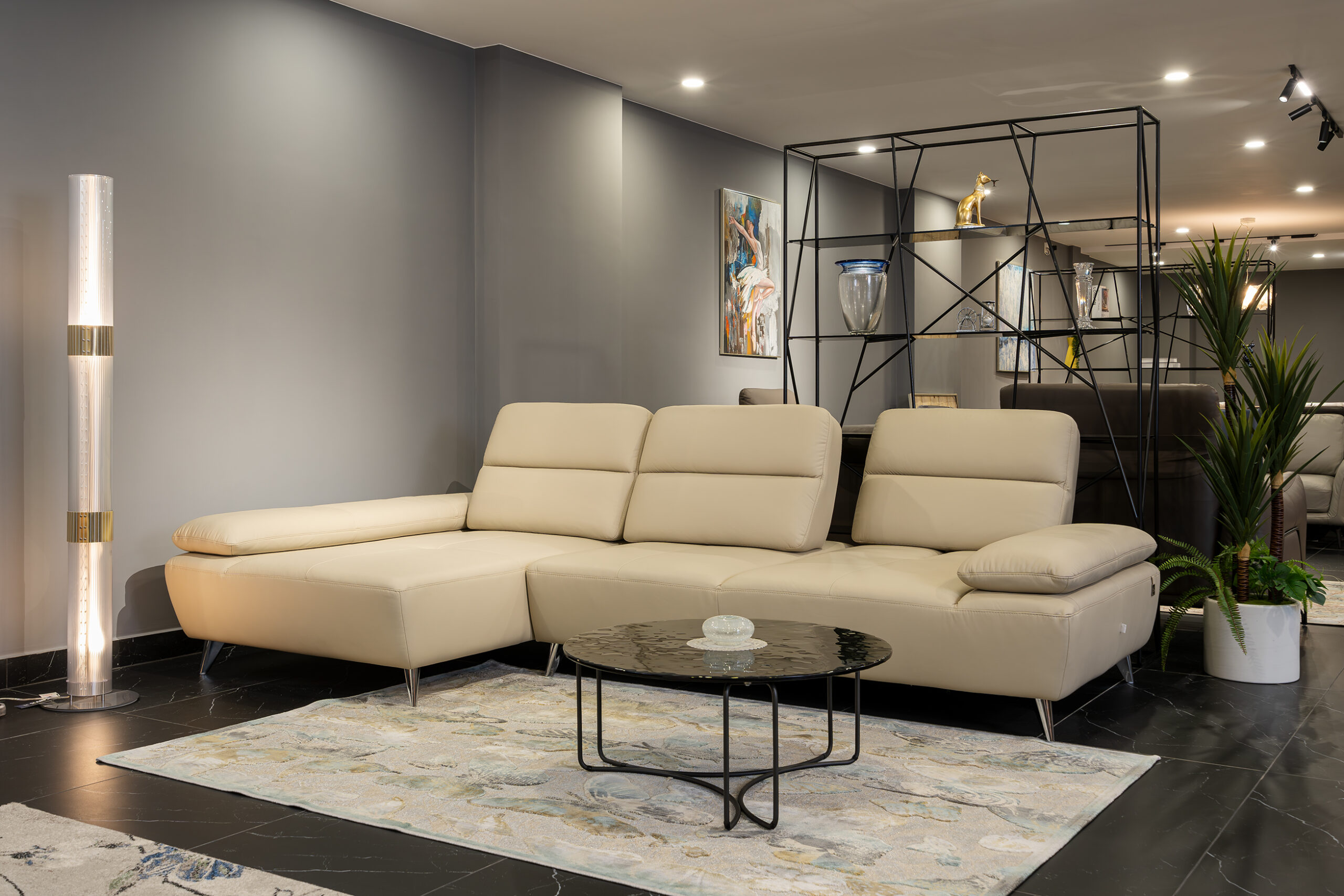 Sofa da Malaysia: Bộ góc KH207 góc 3