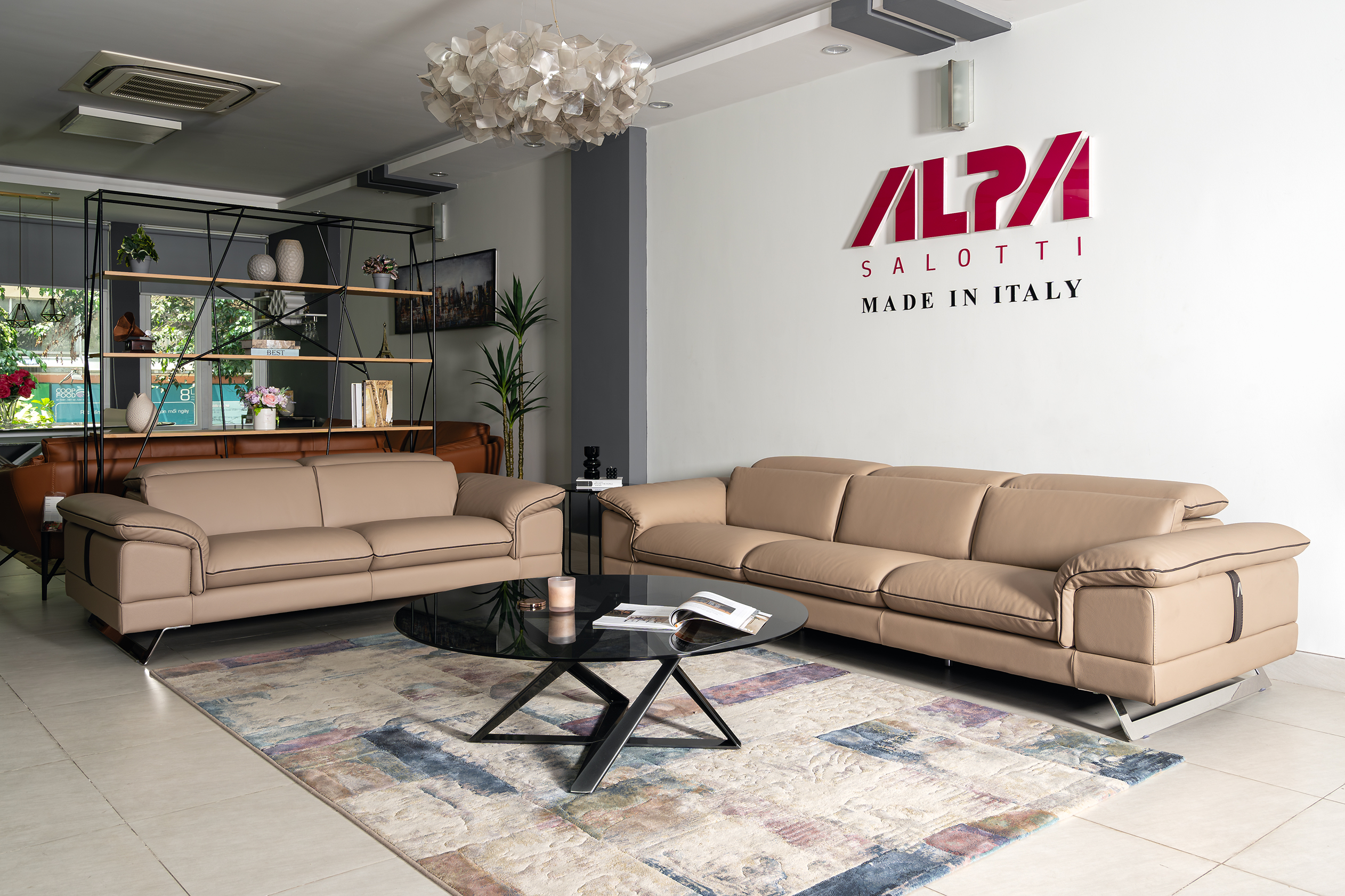Sofa da Italia: Bộ rời Kennedy góc 3