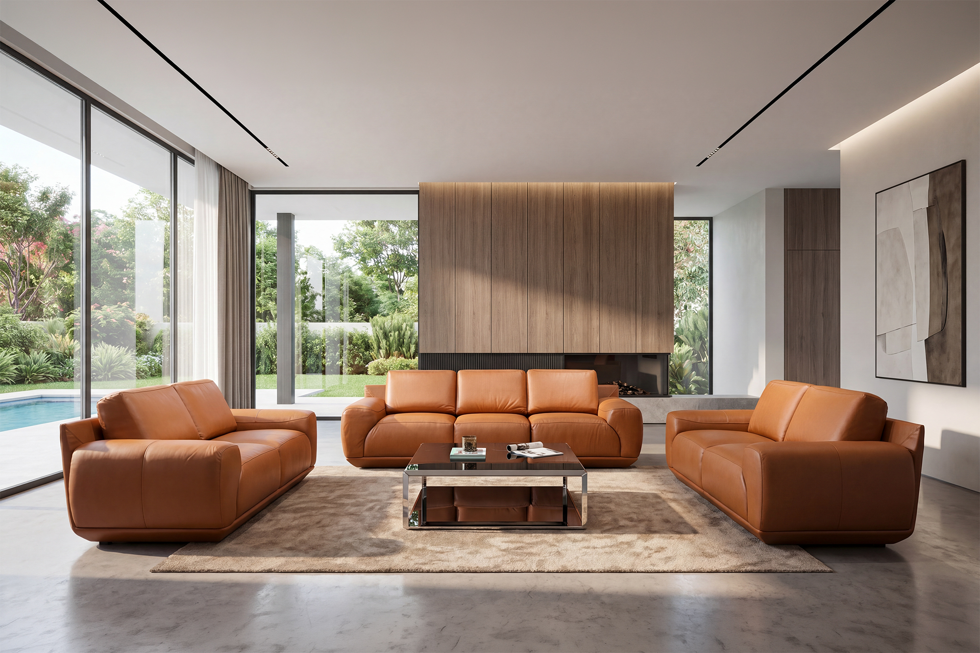 Sofa da Italia: Bộ rời King góc 2