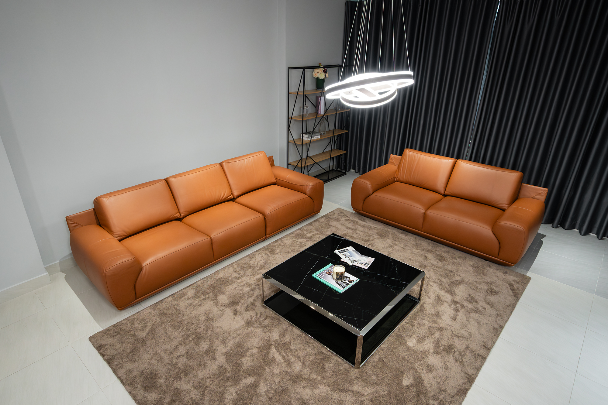 Sofa da Italia: Bộ rời King góc 4