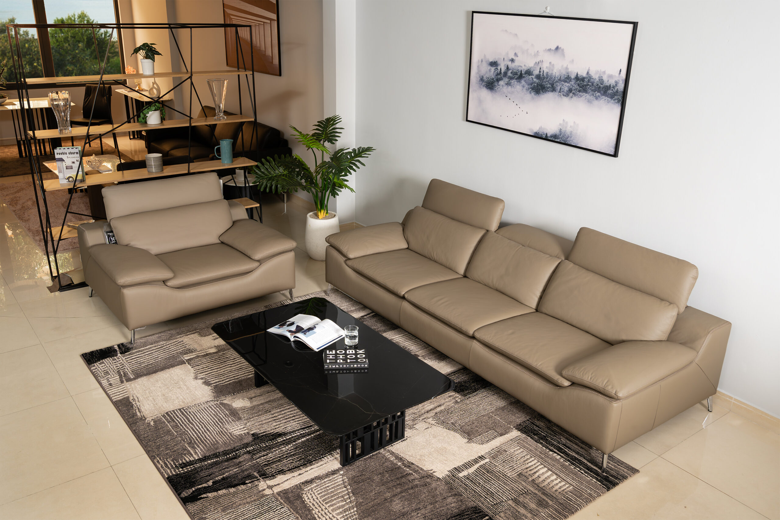 Sofa da Malaysia: Bộ rời Maxx 1029 góc 2