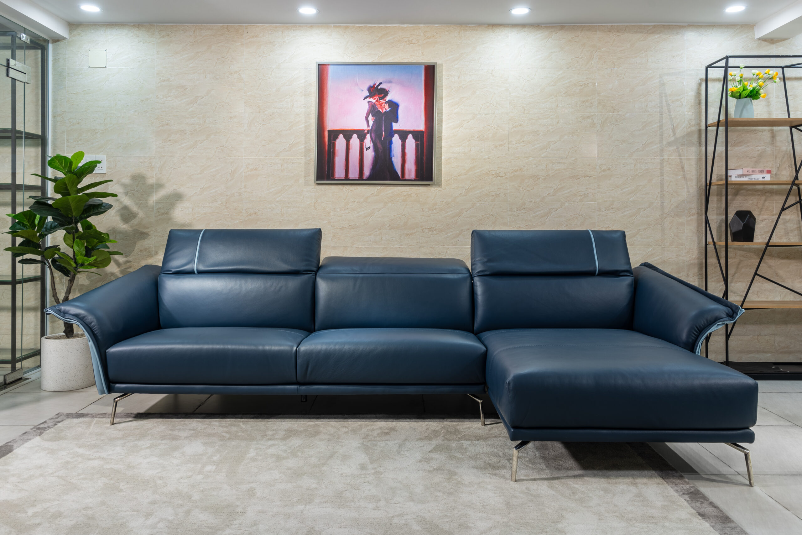 Sofa da Italia: Bộ góc Granmilano