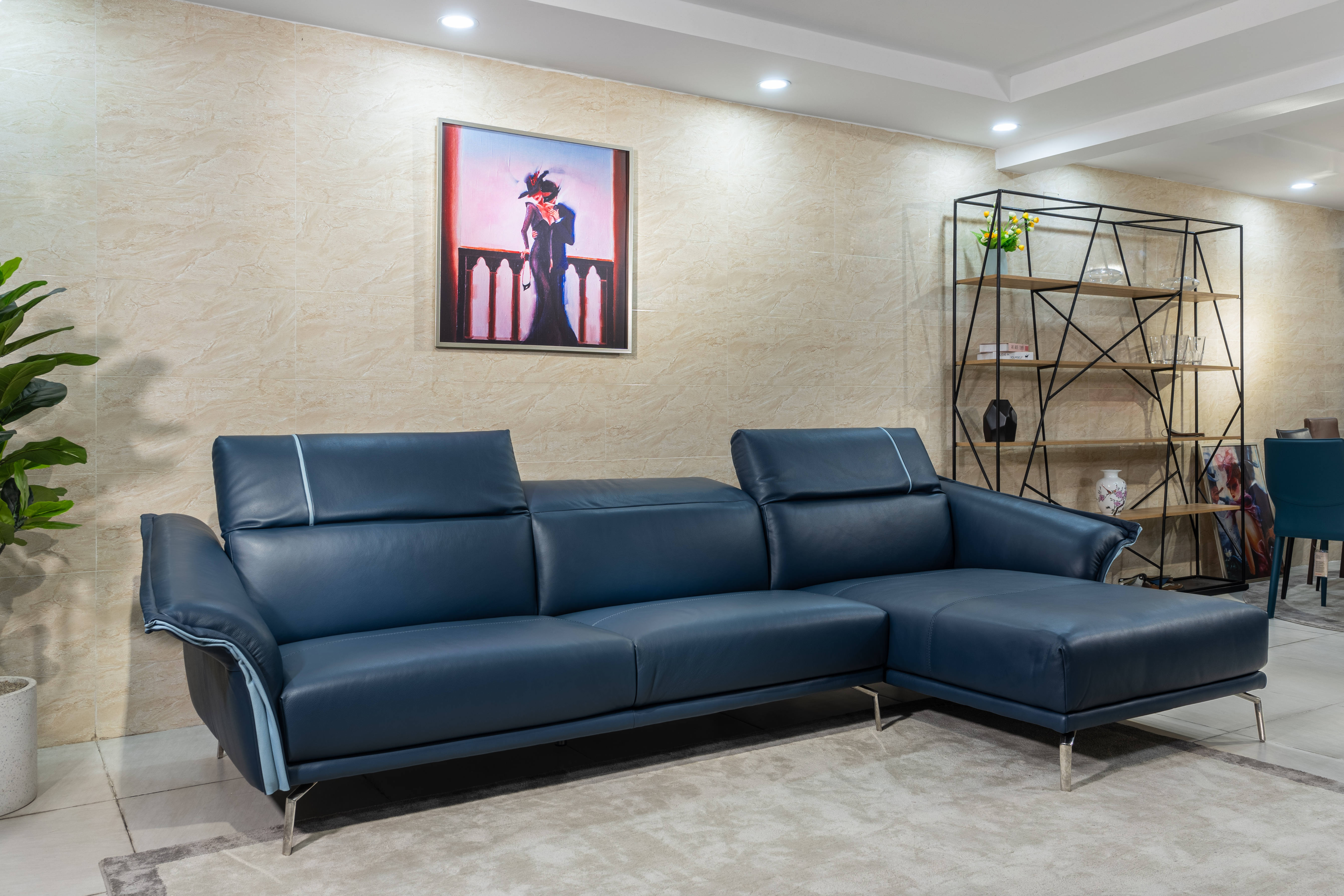 Sofa da Italia: Bộ góc Granmilano góc 2