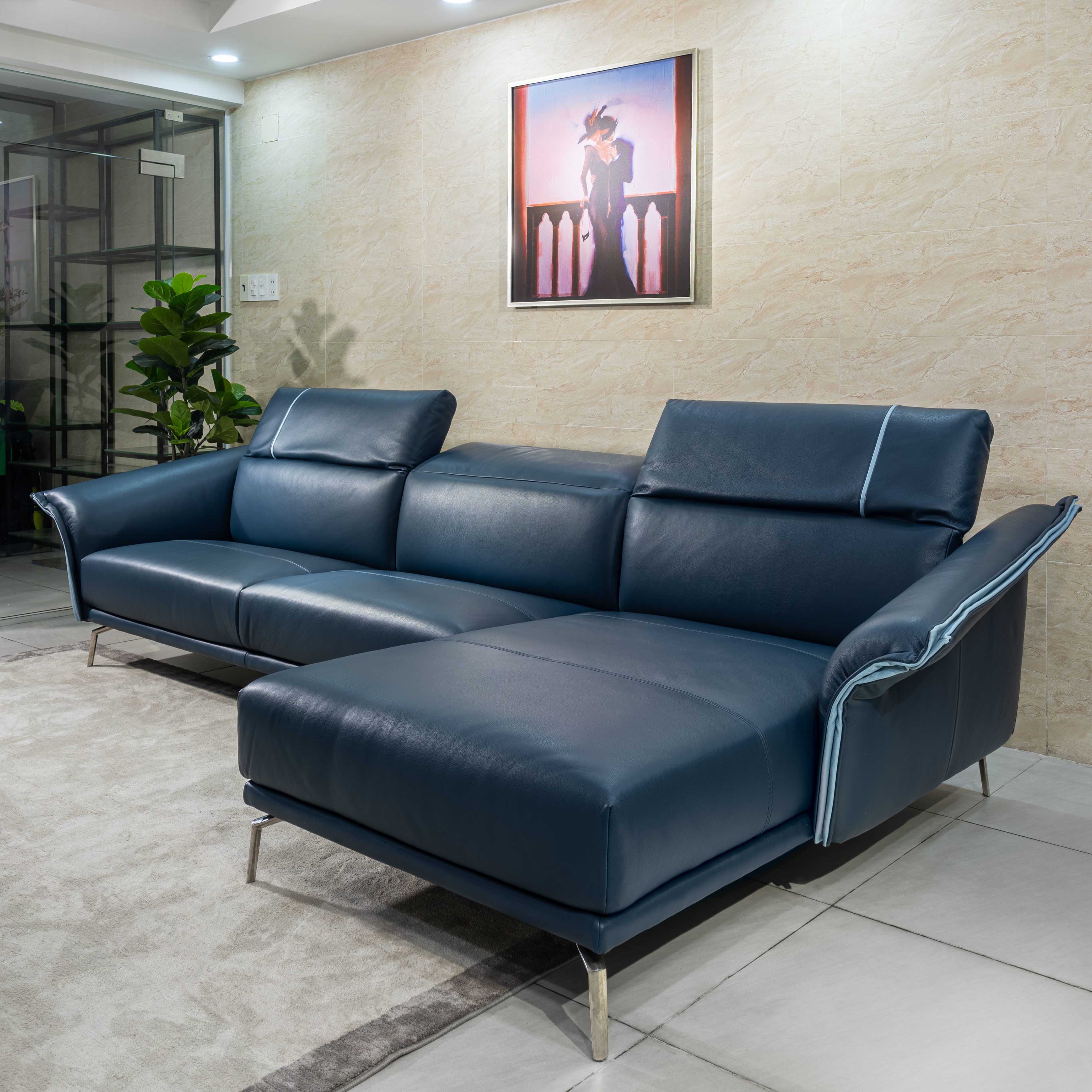 Sofa da Italia: Bộ góc Granmilano góc 3