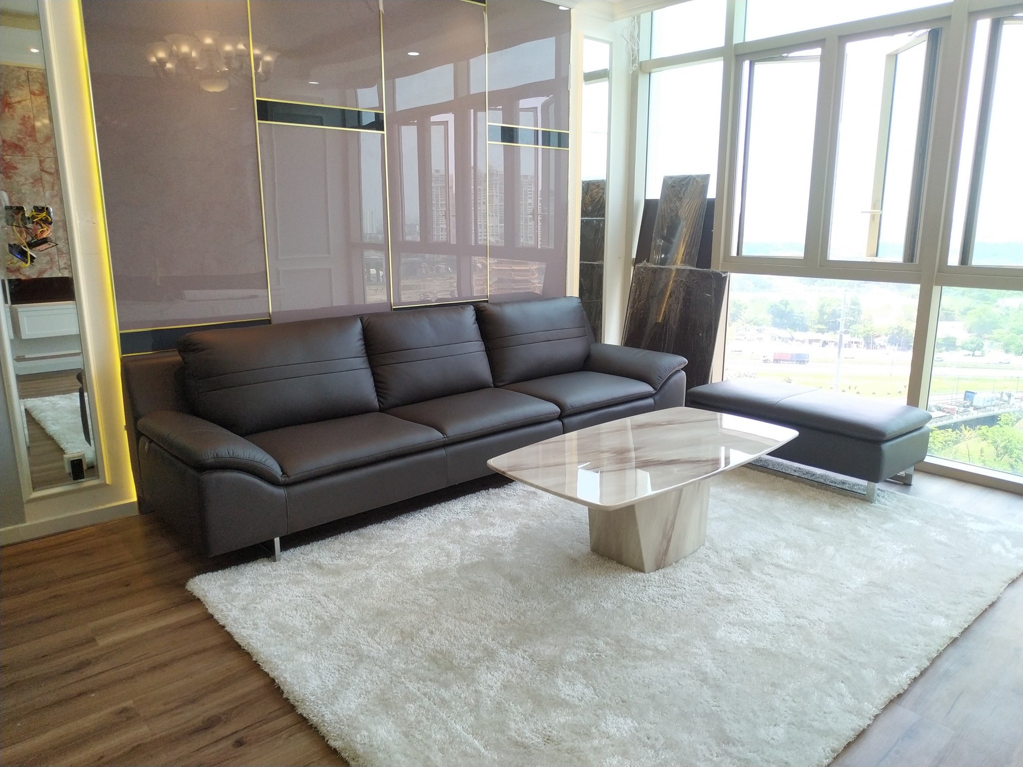 Sofa da Malaysia: Băng dài KH176 góc 3