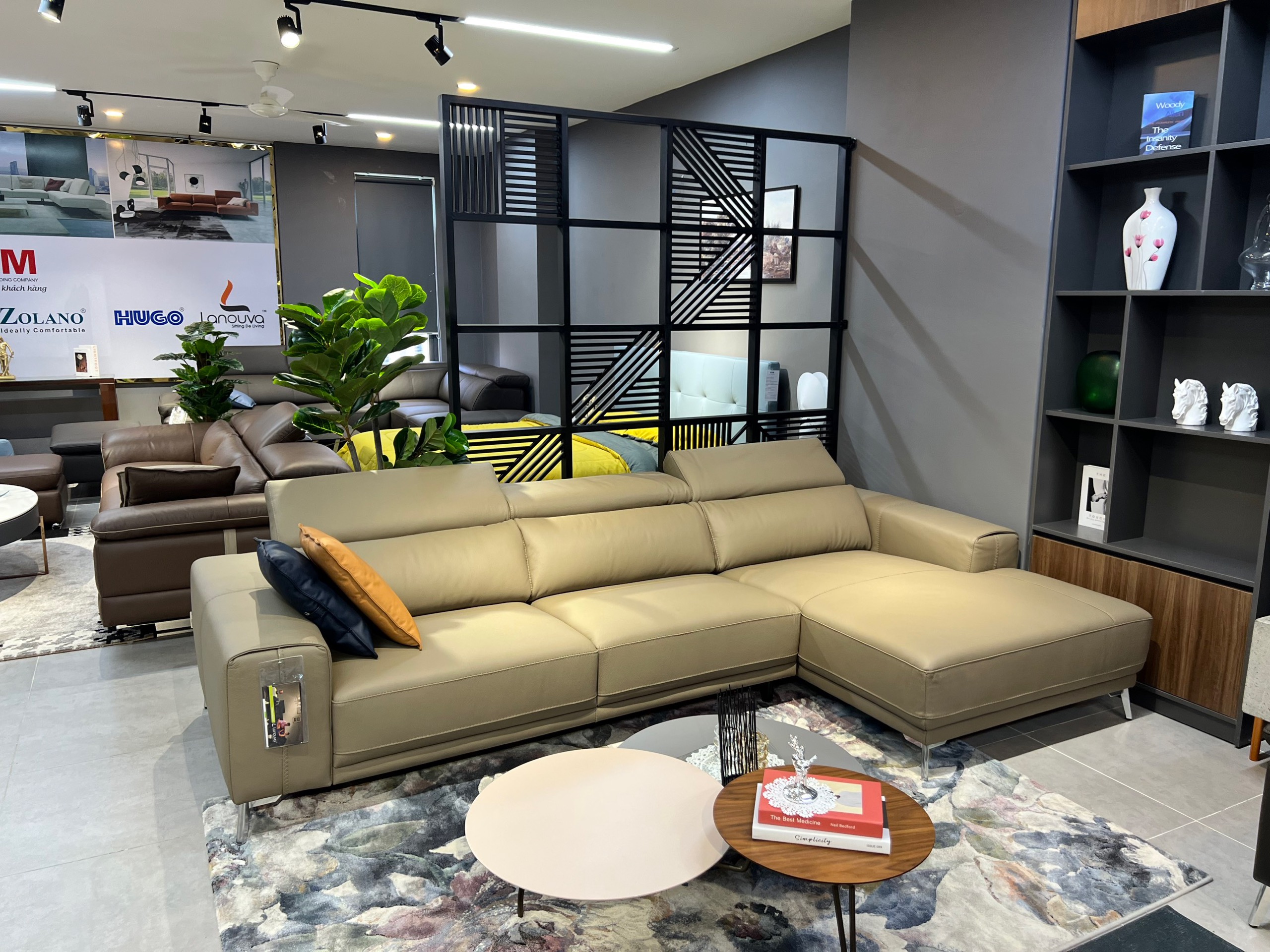Sofa da Malaysia: Bộ góc 986 Kelvin