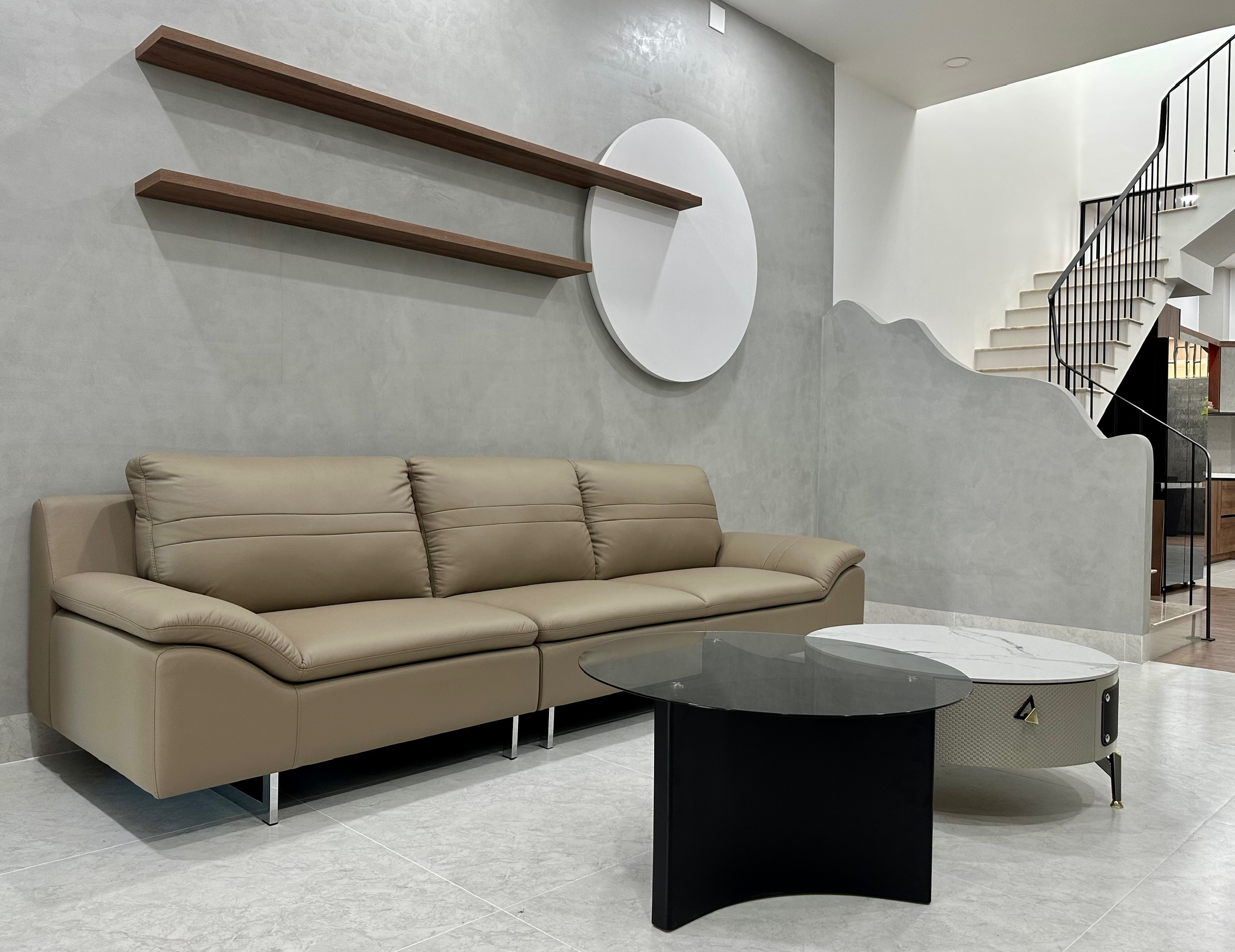 Sofa da Malaysia: Băng dài KH176 góc 2