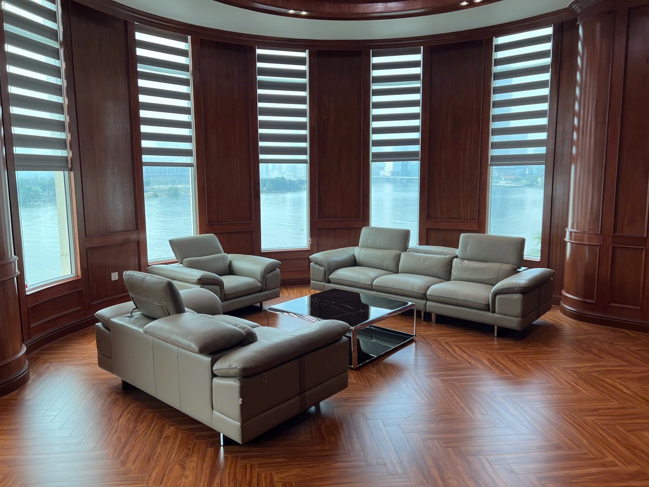 Sofa da Malaysia: Bộ rời KH270 góc 2
