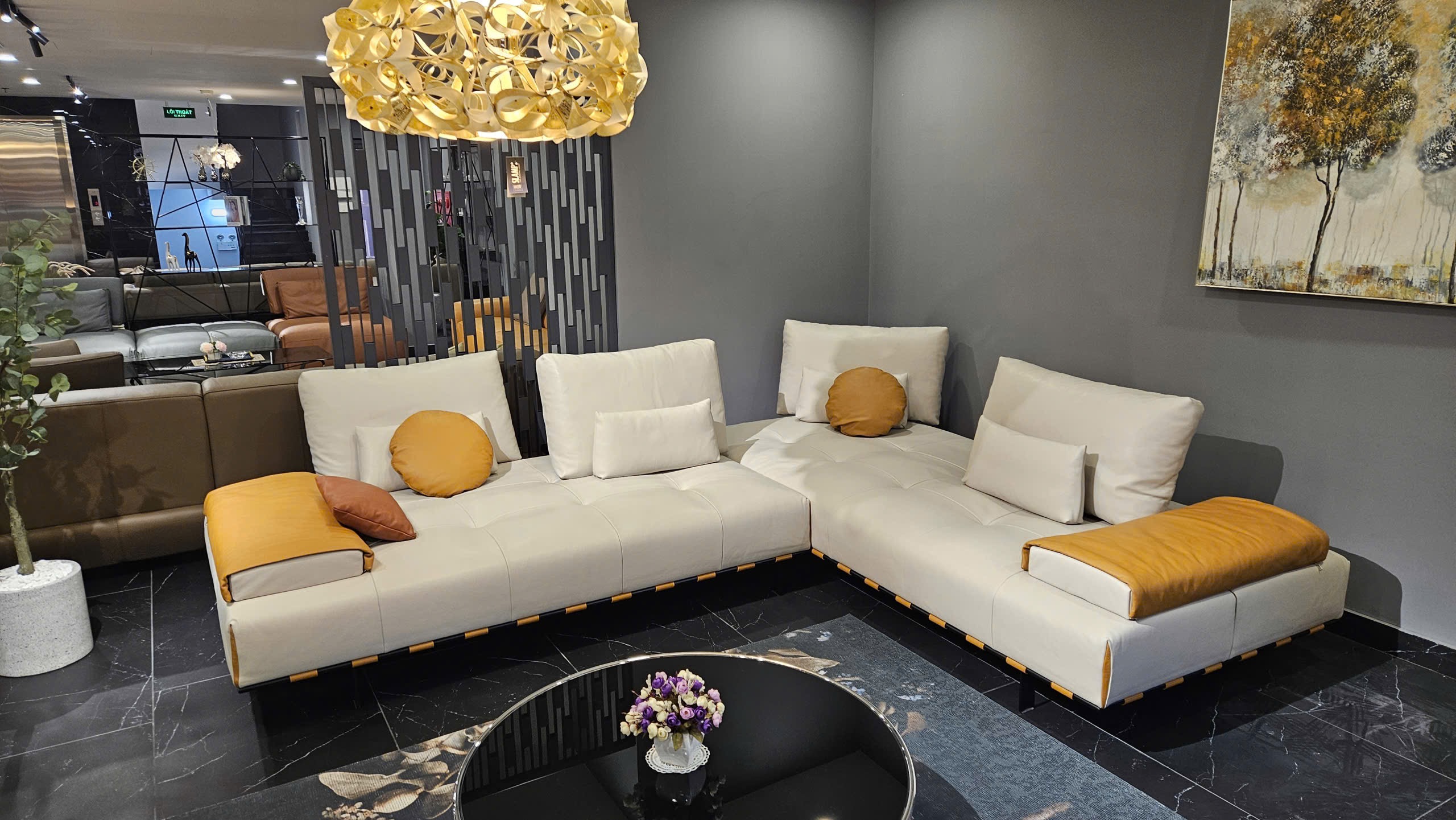 Sofa da Italia: Bộ góc ROY góc 4