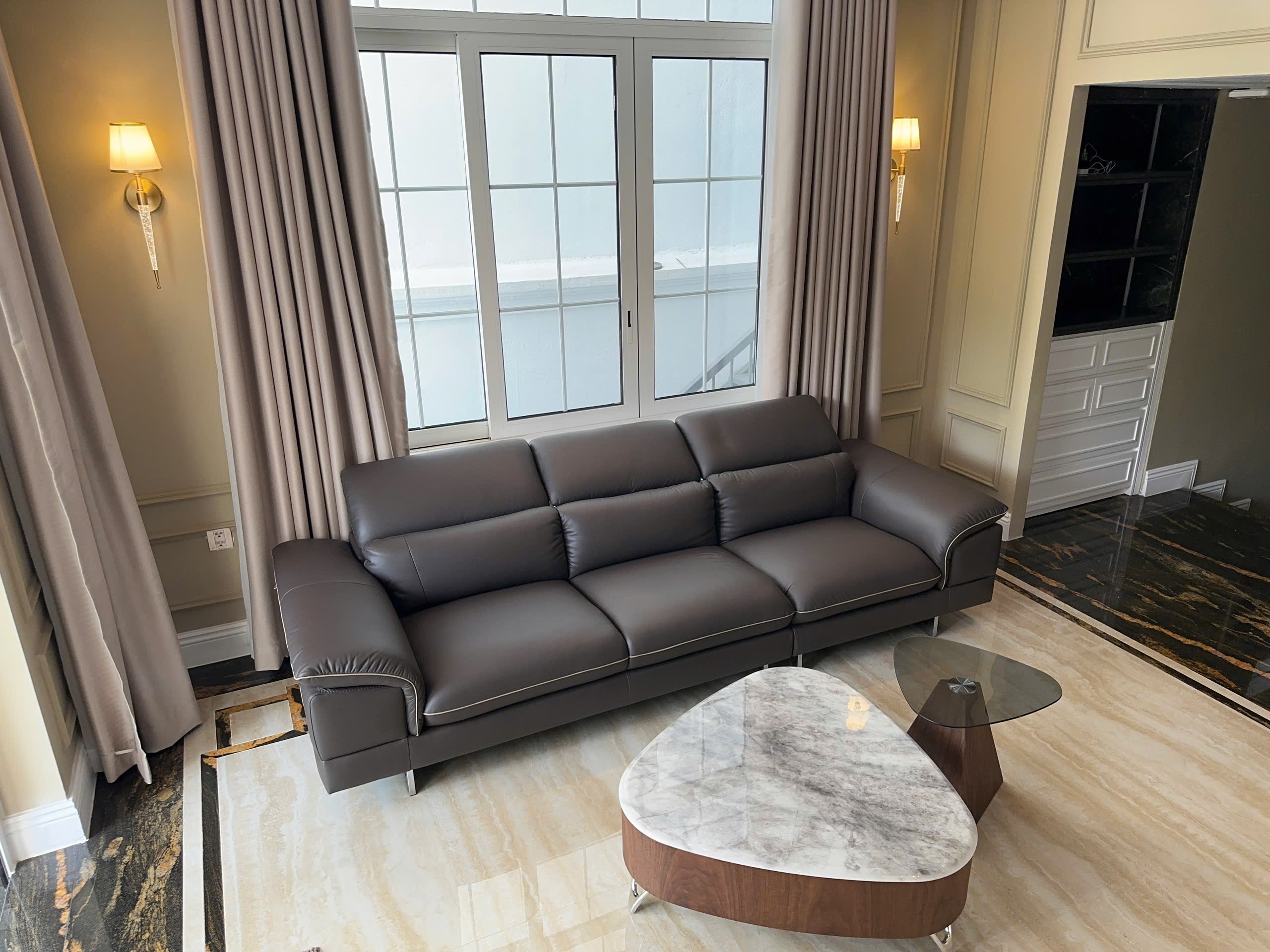 Sofa da Malaysia: Băng dài KH270 góc 2