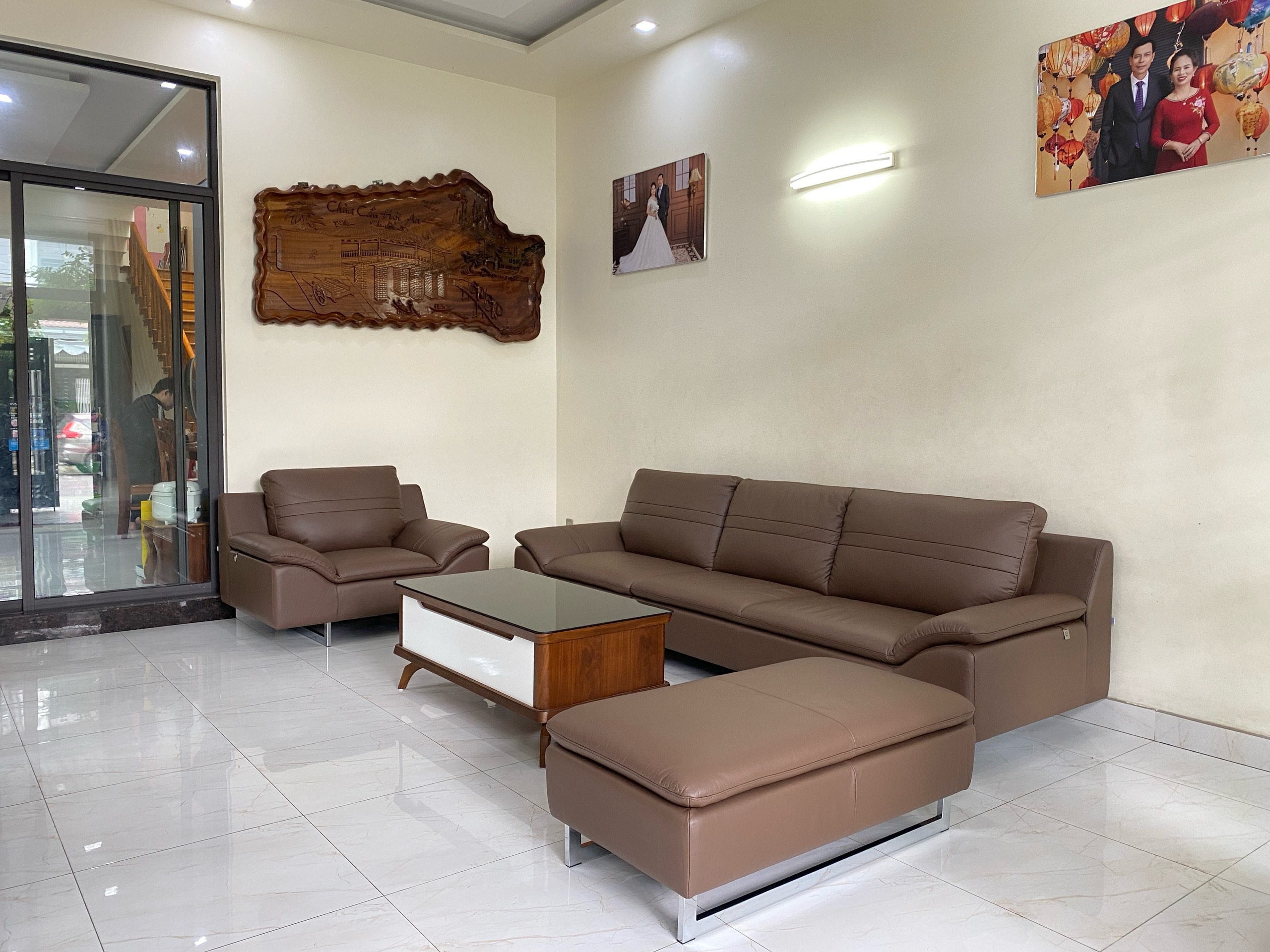 Sofa da Malaysia: Bộ rời KH176 góc 4