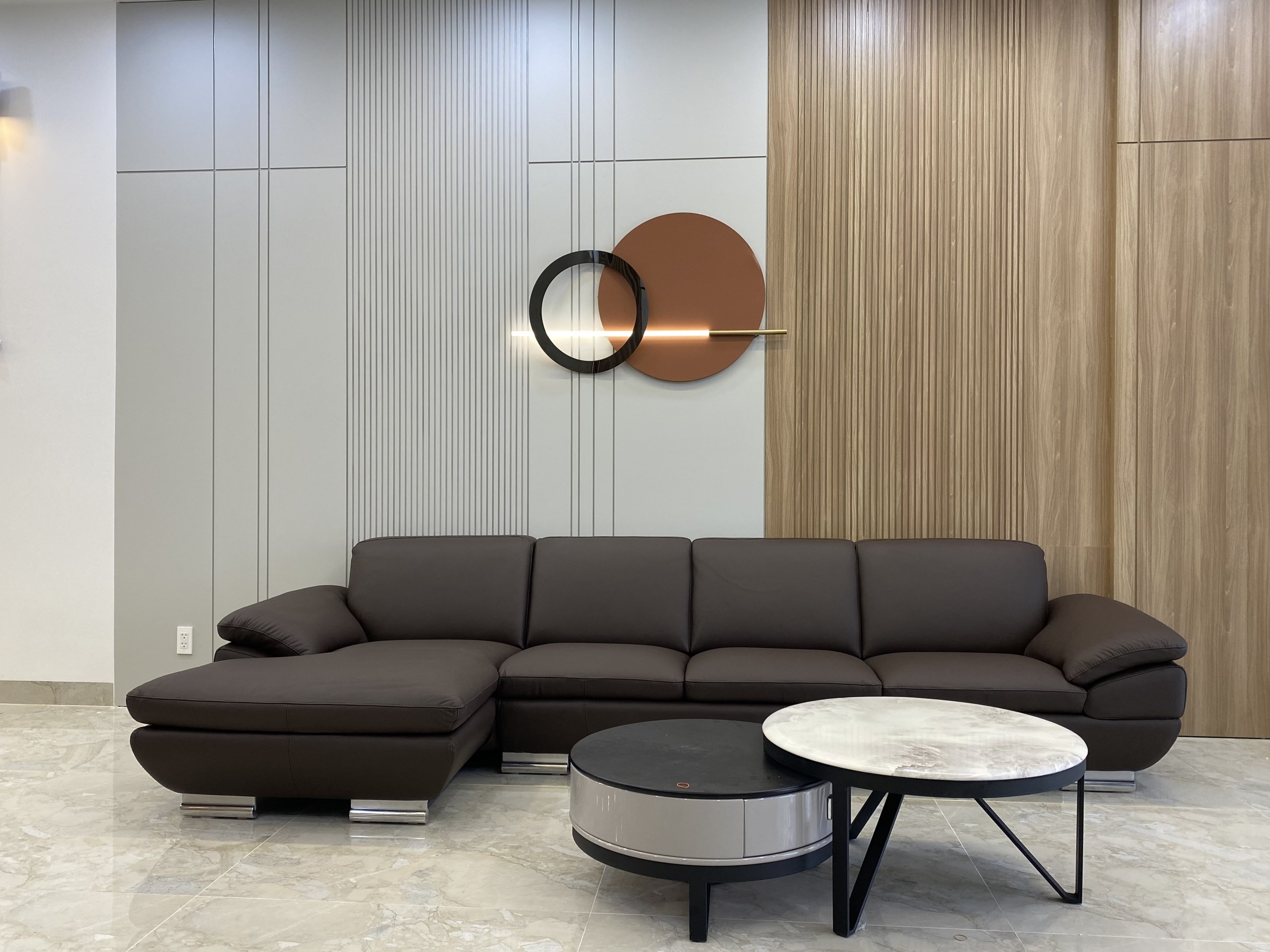 Sofa da Italia: Bộ góc Glamour 269