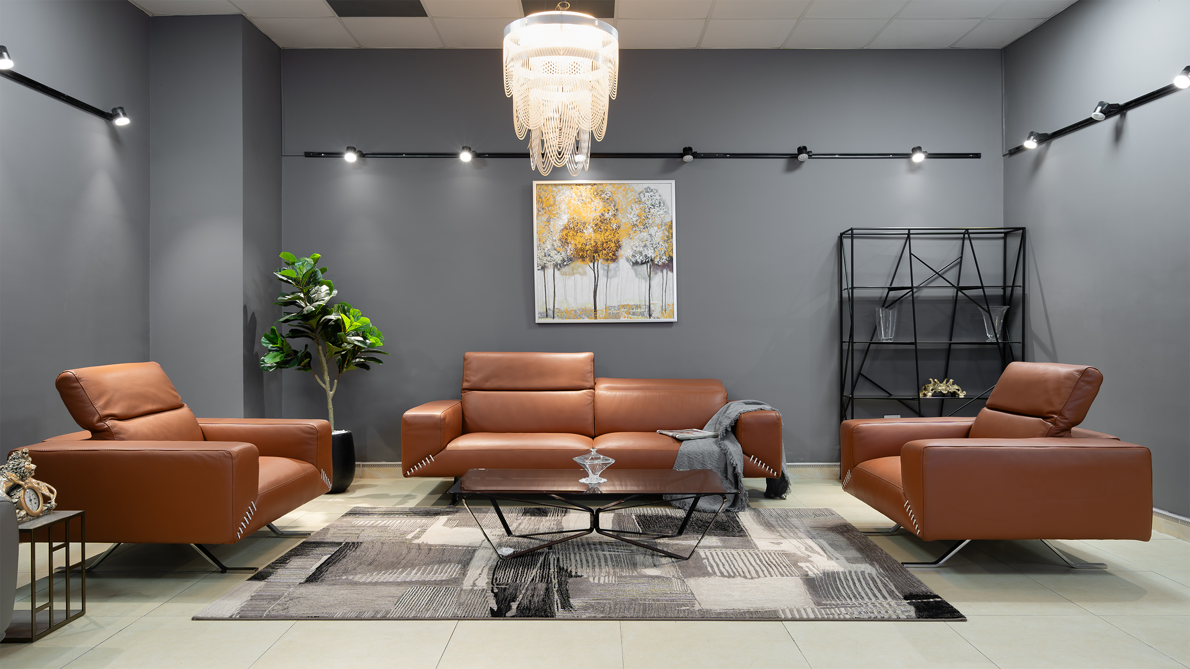 Sofa da Italia: Bộ rời Henry góc 1