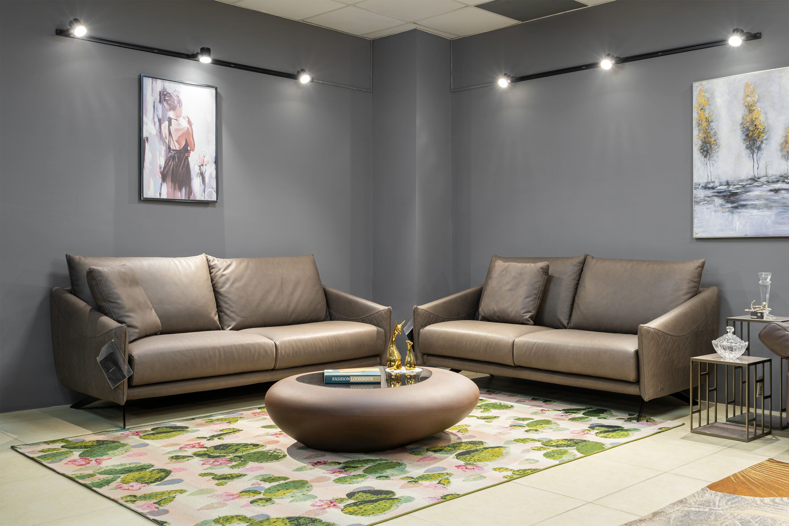 Sofa da Italia: Bộ rời Atene góc 1