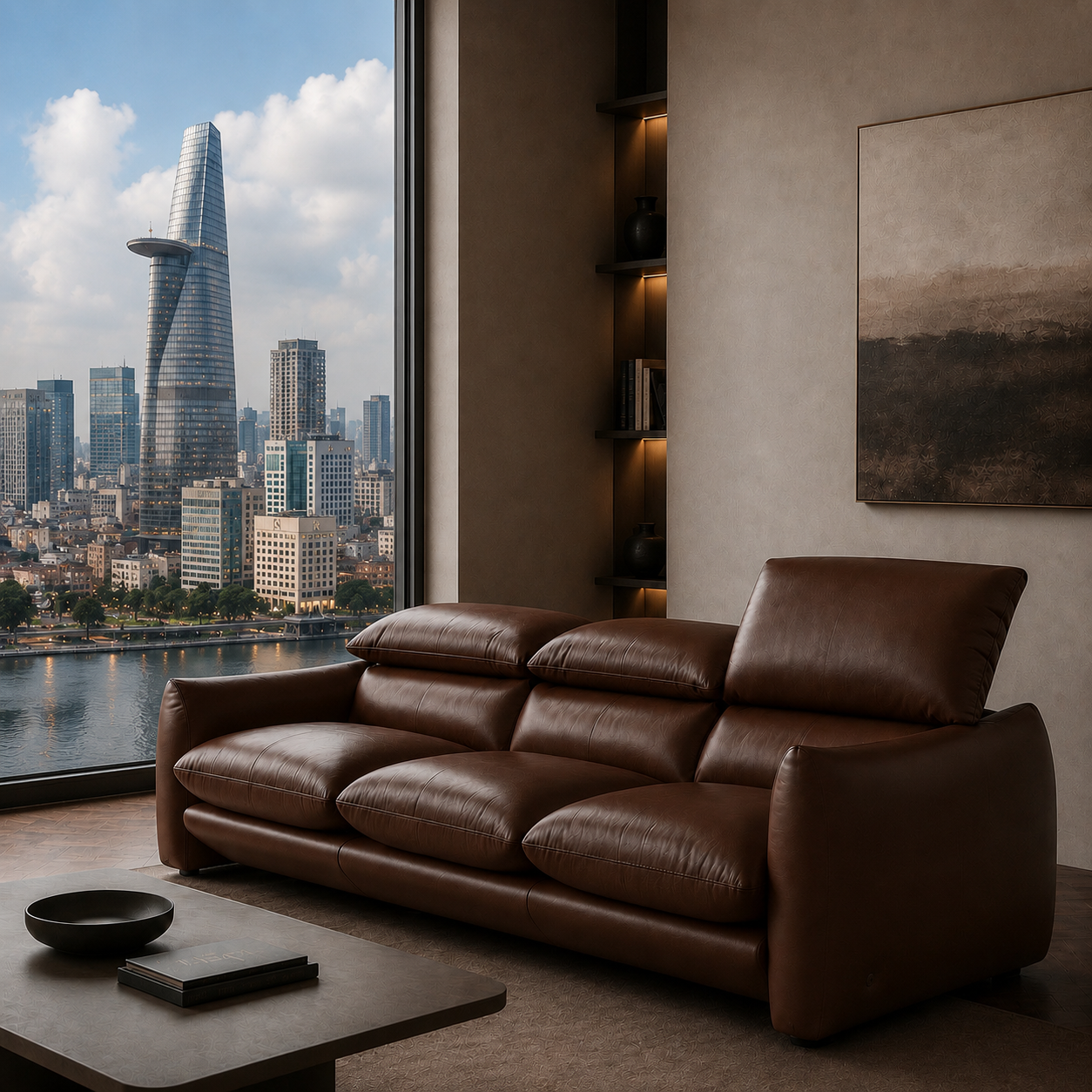 Sofa da Italia: Băng dài Choco magic 1257 góc 8