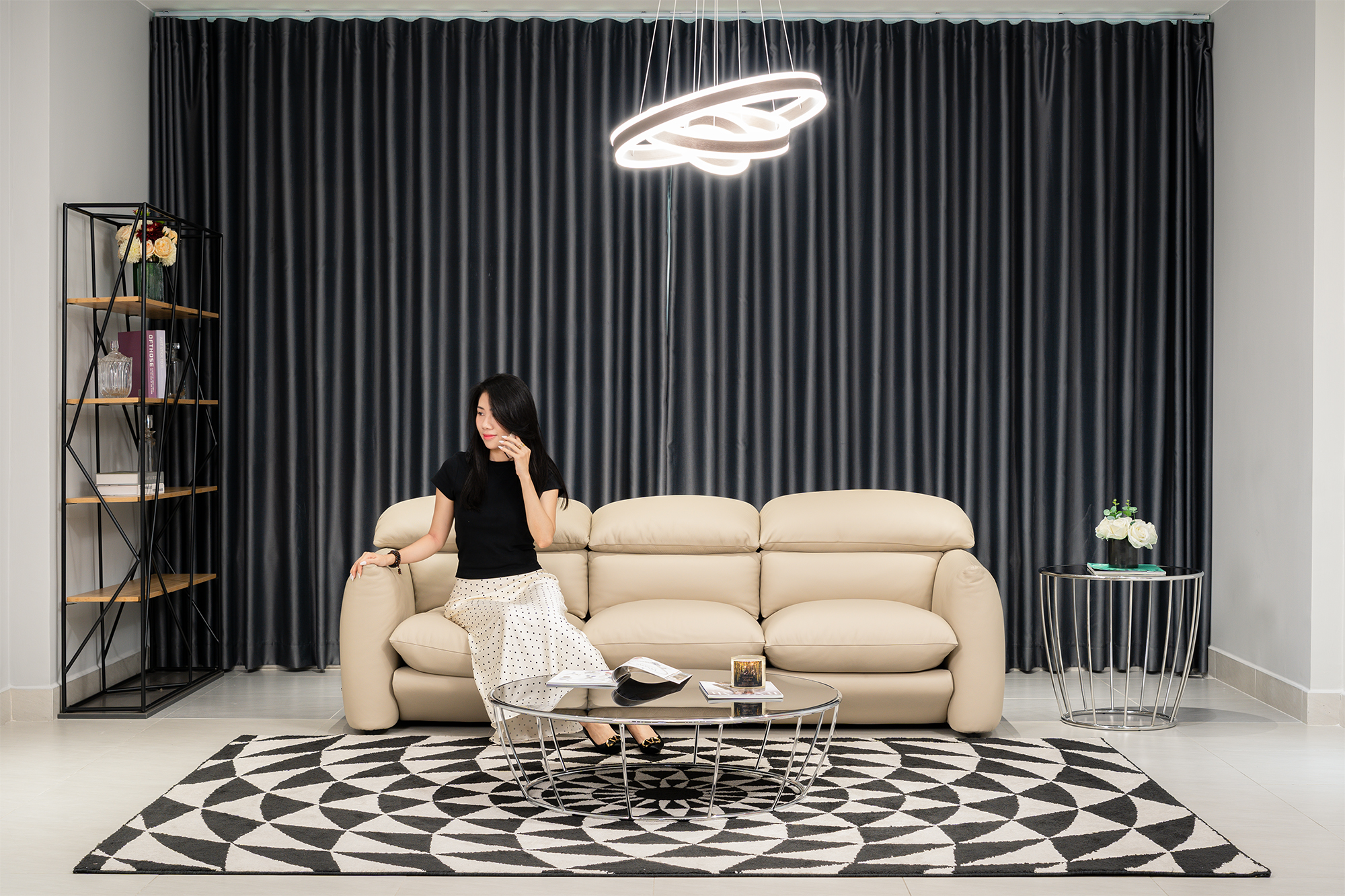 Sofa da Italia: Băng dài Choco magic 1257 góc 5