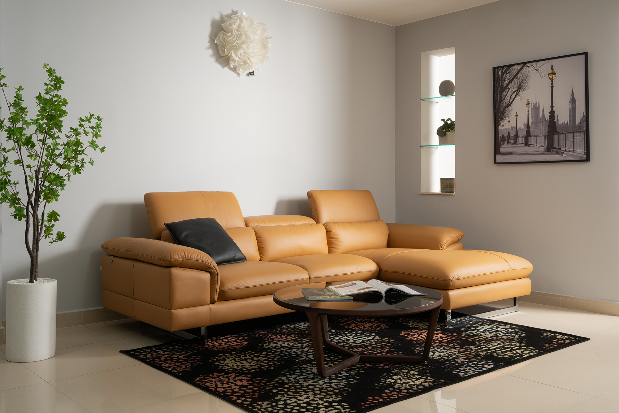 Sofa da Malaysia: Bộ góc KH270