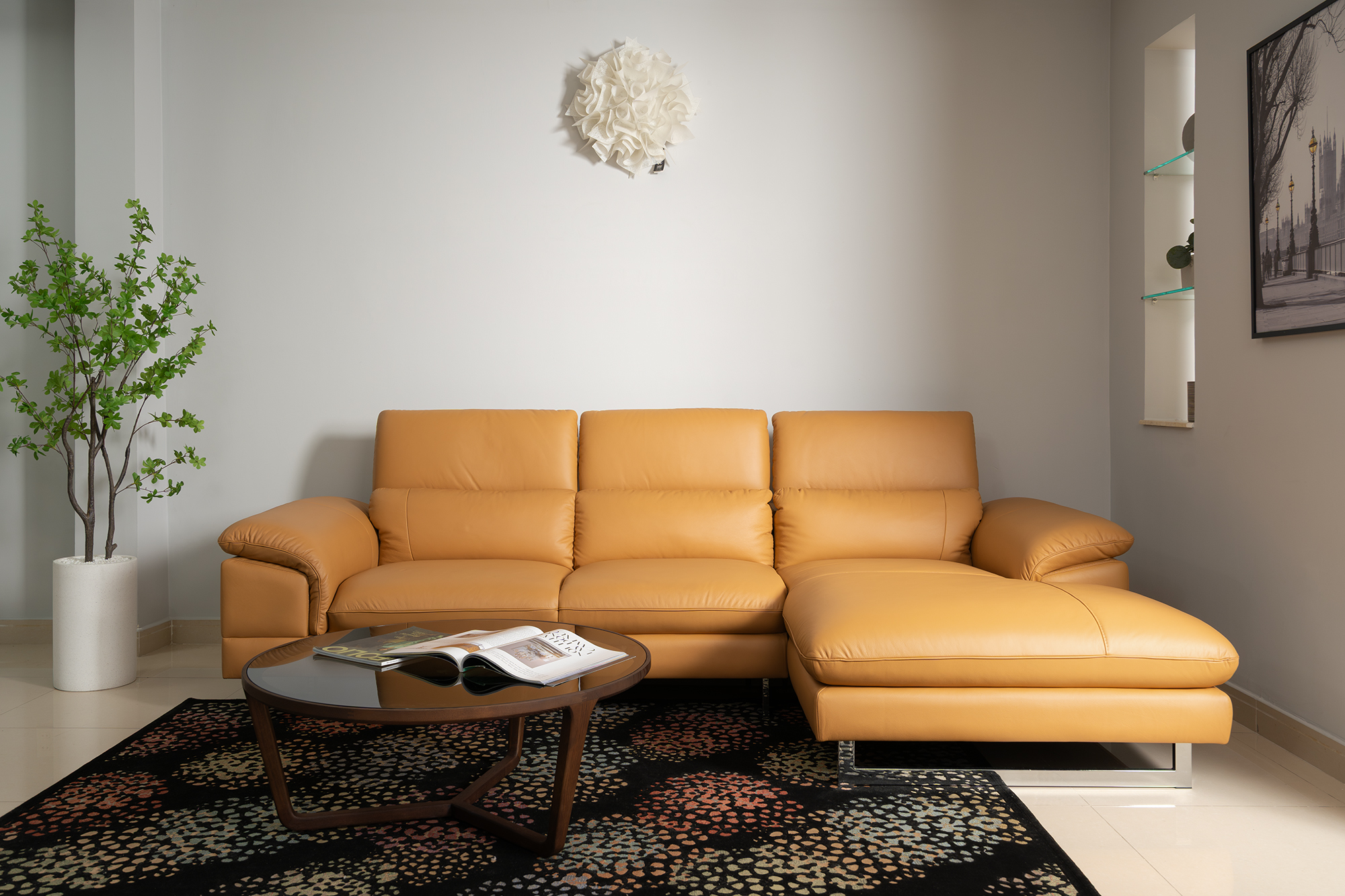 Sofa da Malaysia: Bộ góc KH270 góc 5