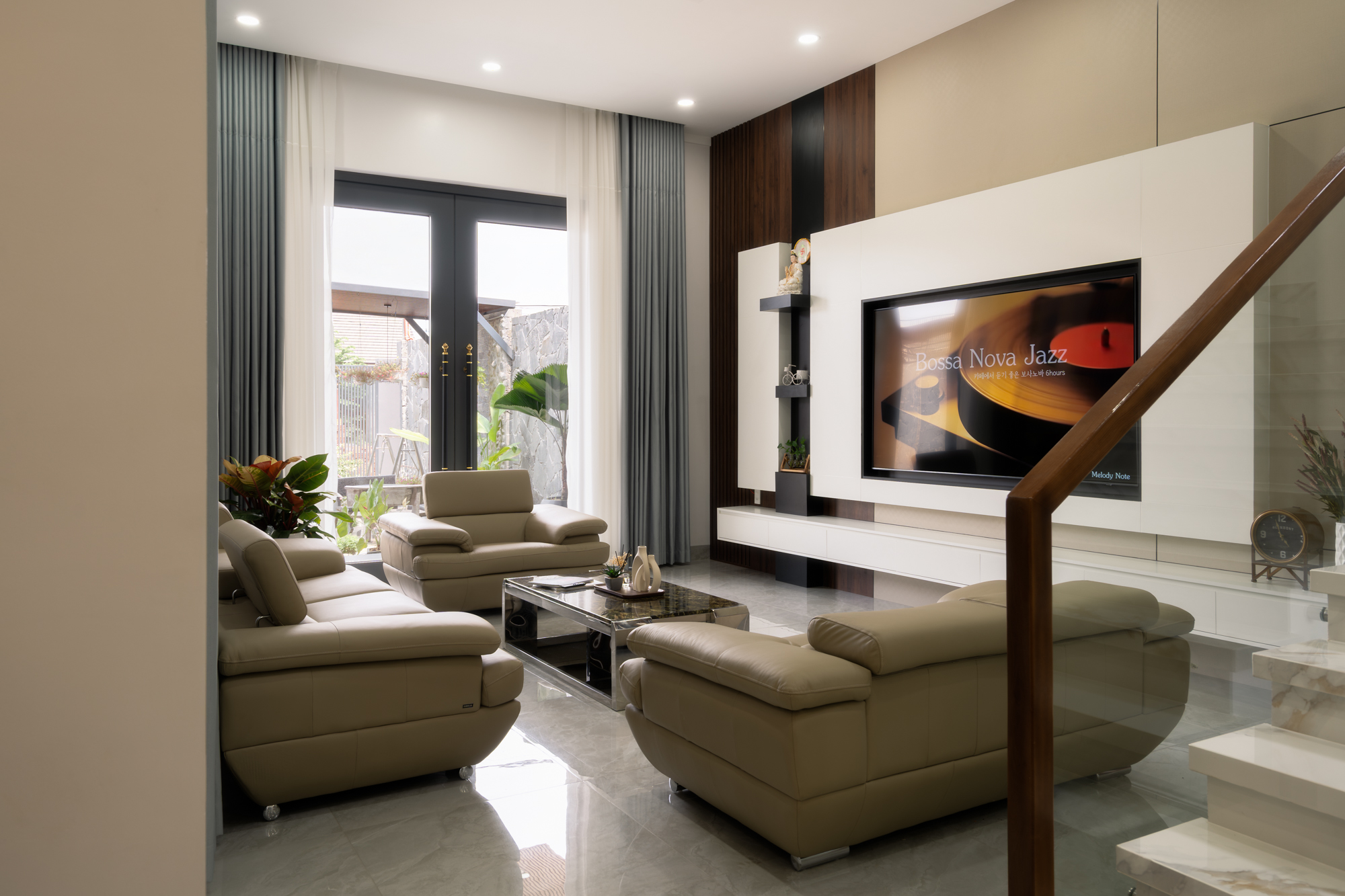 Sofa da Malaysia: Bộ rời 9038 góc 3