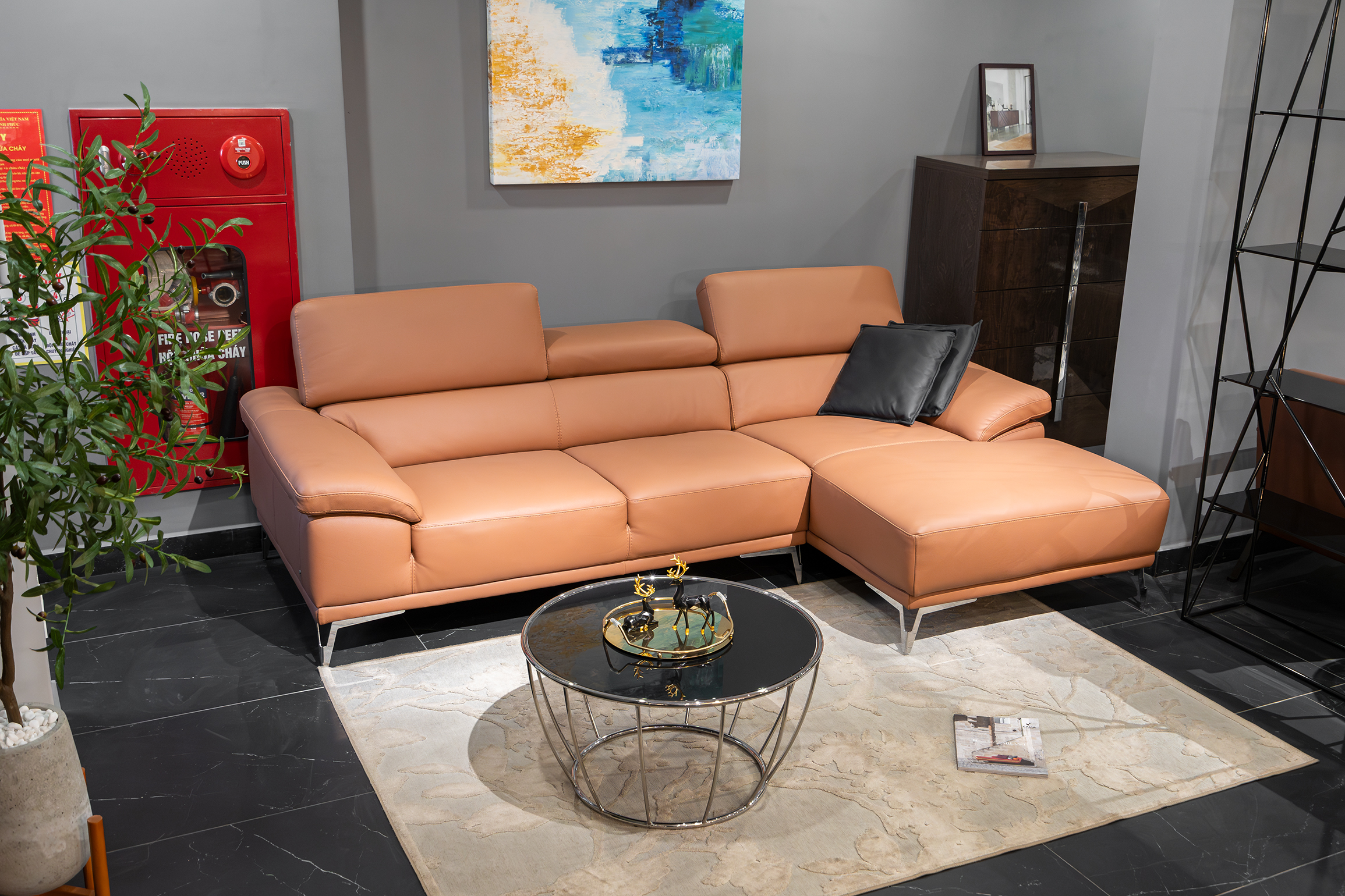 Sofa da Italia: Bộ góc Seneca 1038 góc 2