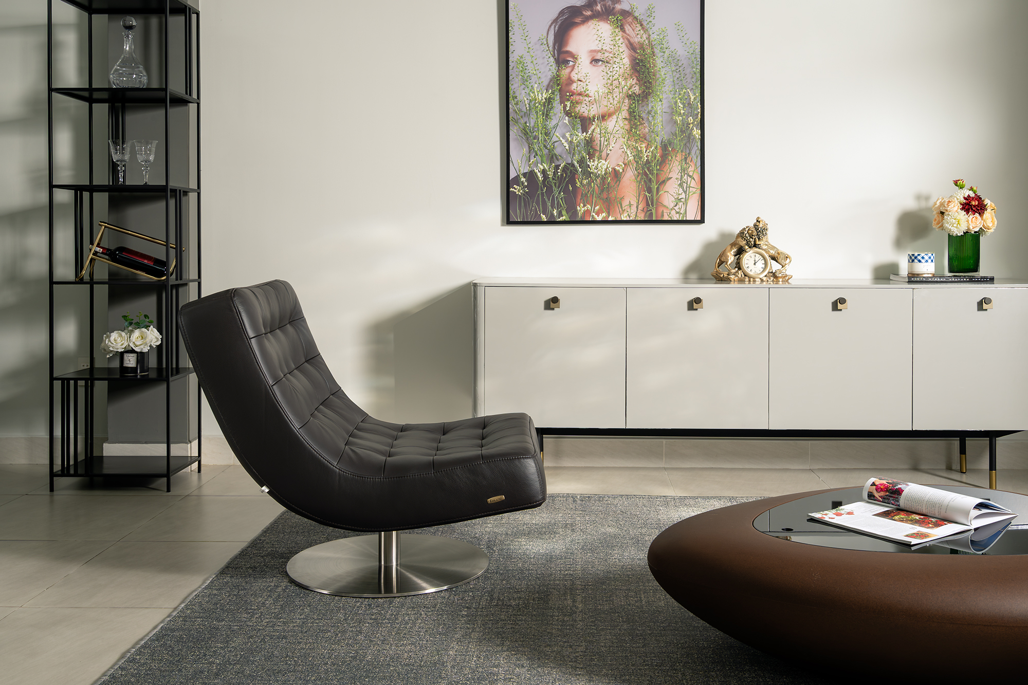 Ghế xoay Malaysia 531 góc 4