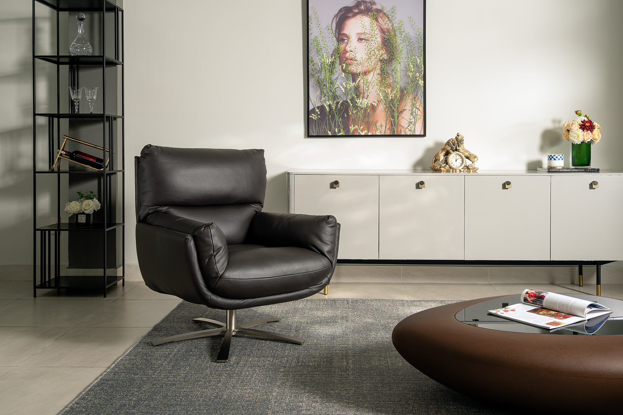 Ghế armchair Malaysia ZL798 góc 4