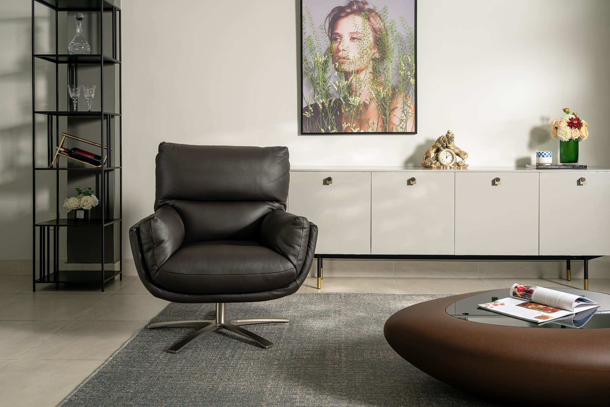 Ghế armchair Malaysia ZL798 góc 2