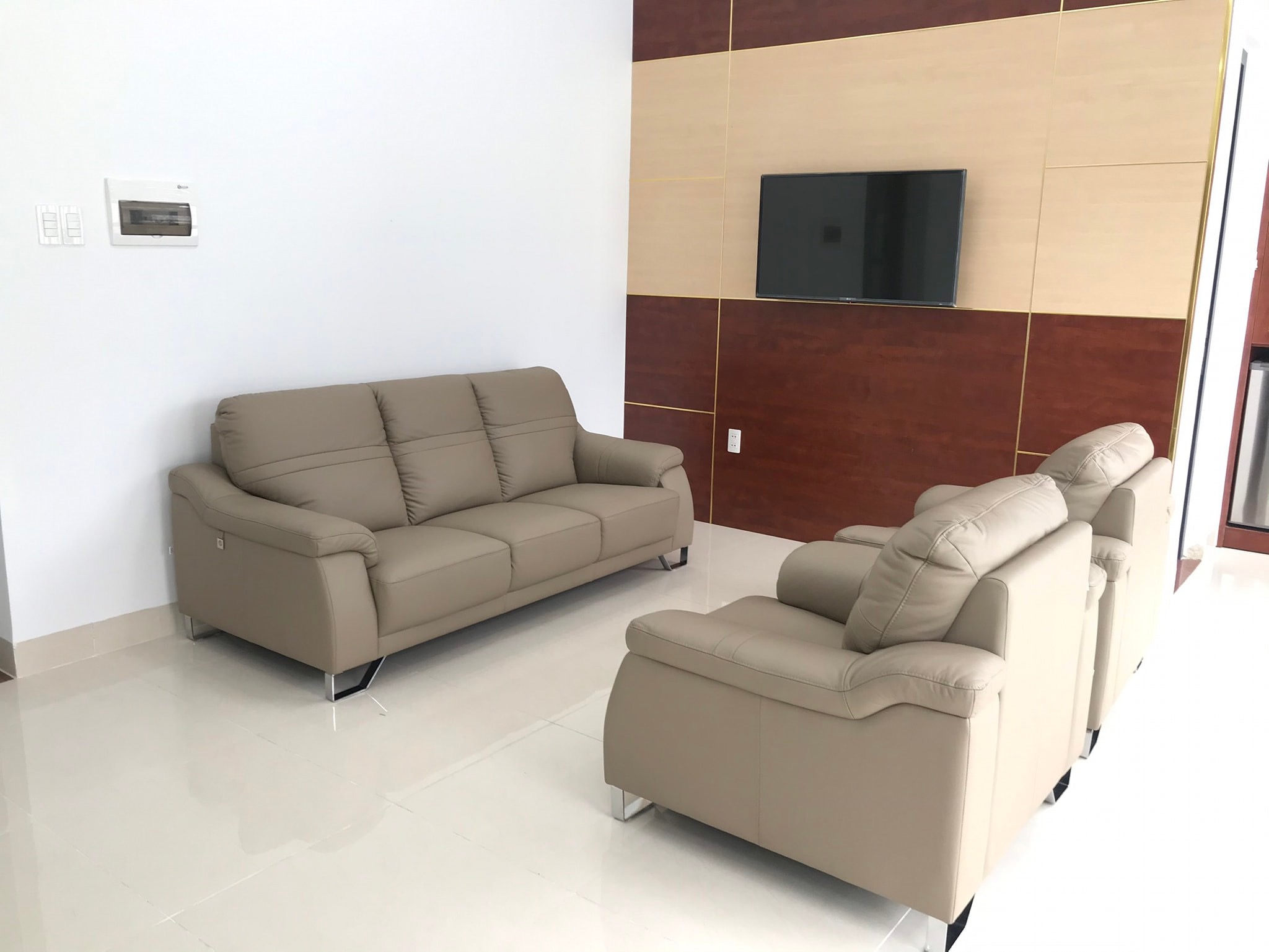 Sofa da Malaysia: Bộ rời KH184 góc 3