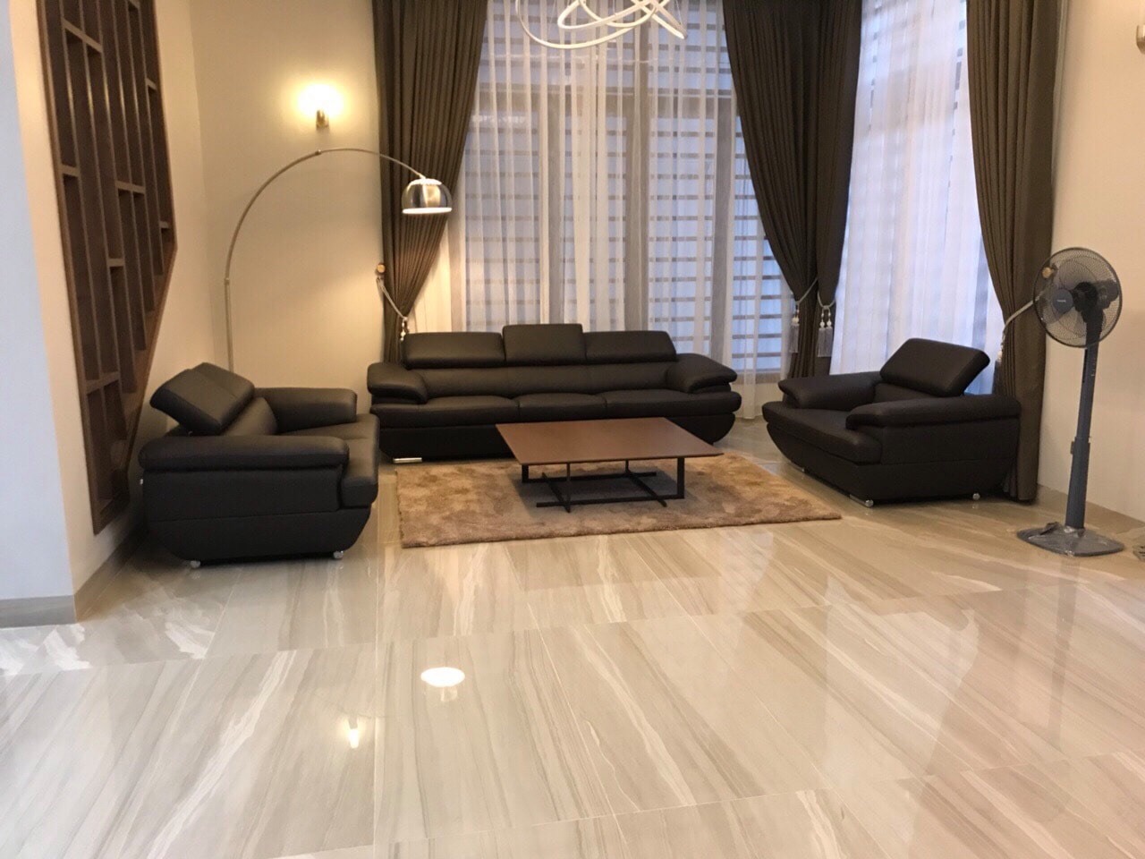Sofa da Malaysia: Bộ rời 9038 góc 2