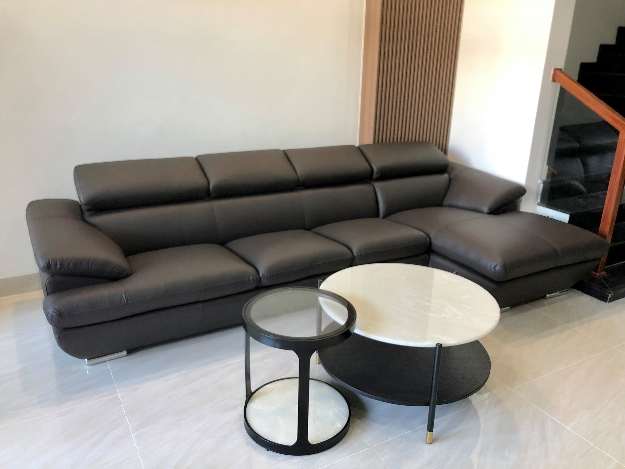 Sofa da Malaysia: Bộ góc 8819 (8740) góc 3