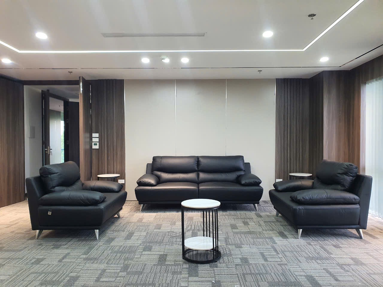 Sofa da Malaysia: Bộ rời KH222 góc 2