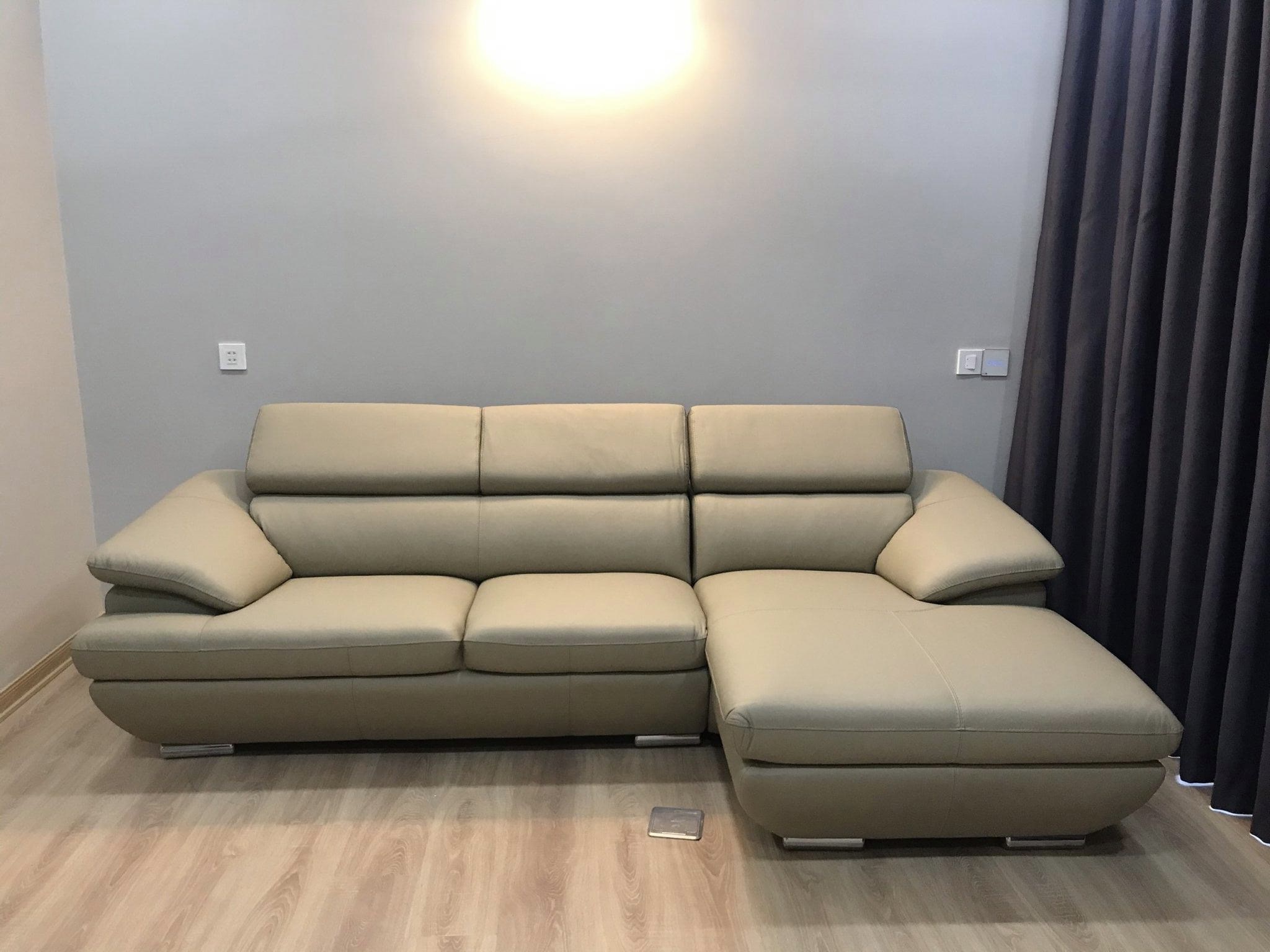 Sofa da Malaysia: Bộ góc 8819 (8740) góc 2