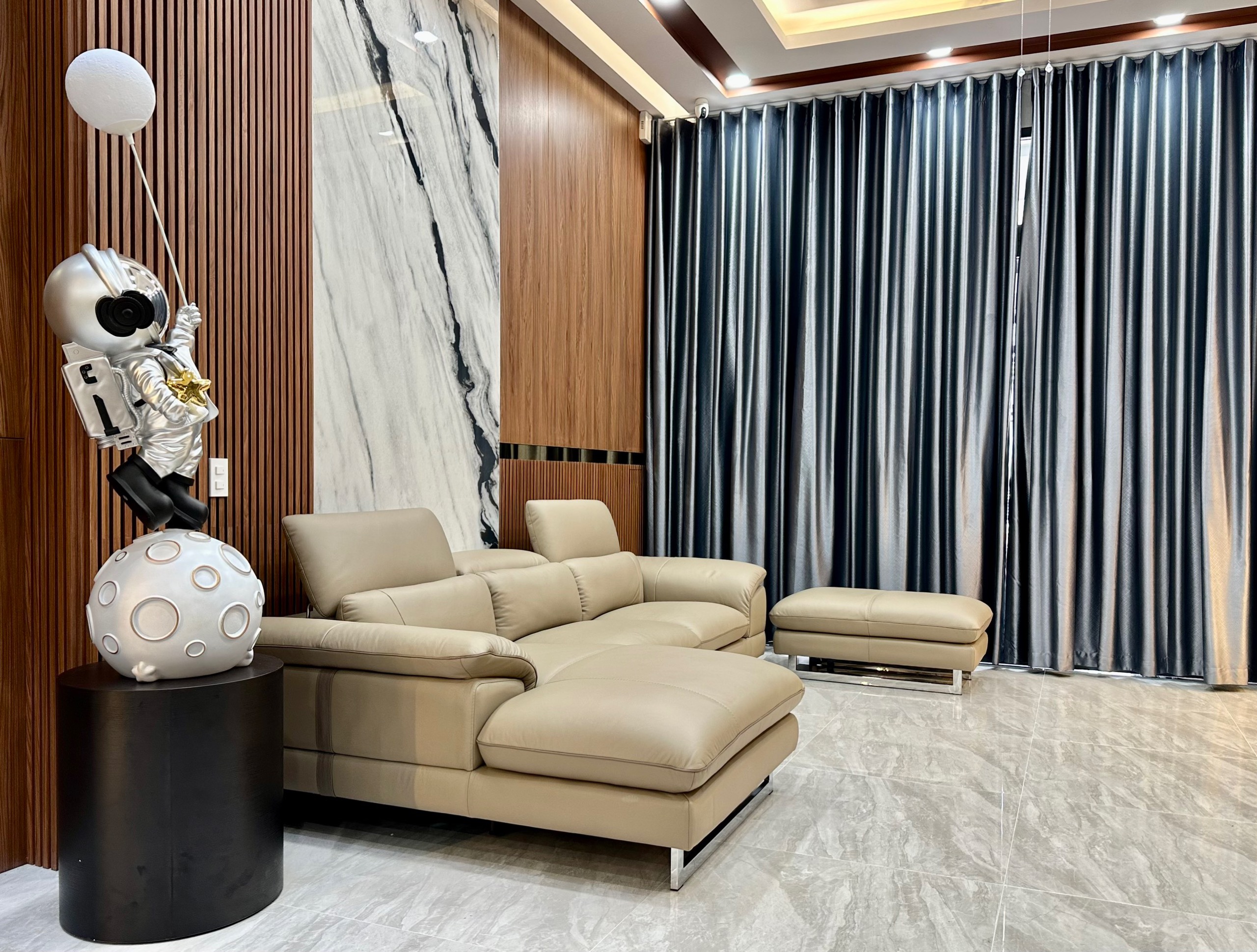 Sofa da Malaysia: Bộ góc KH270 góc 2