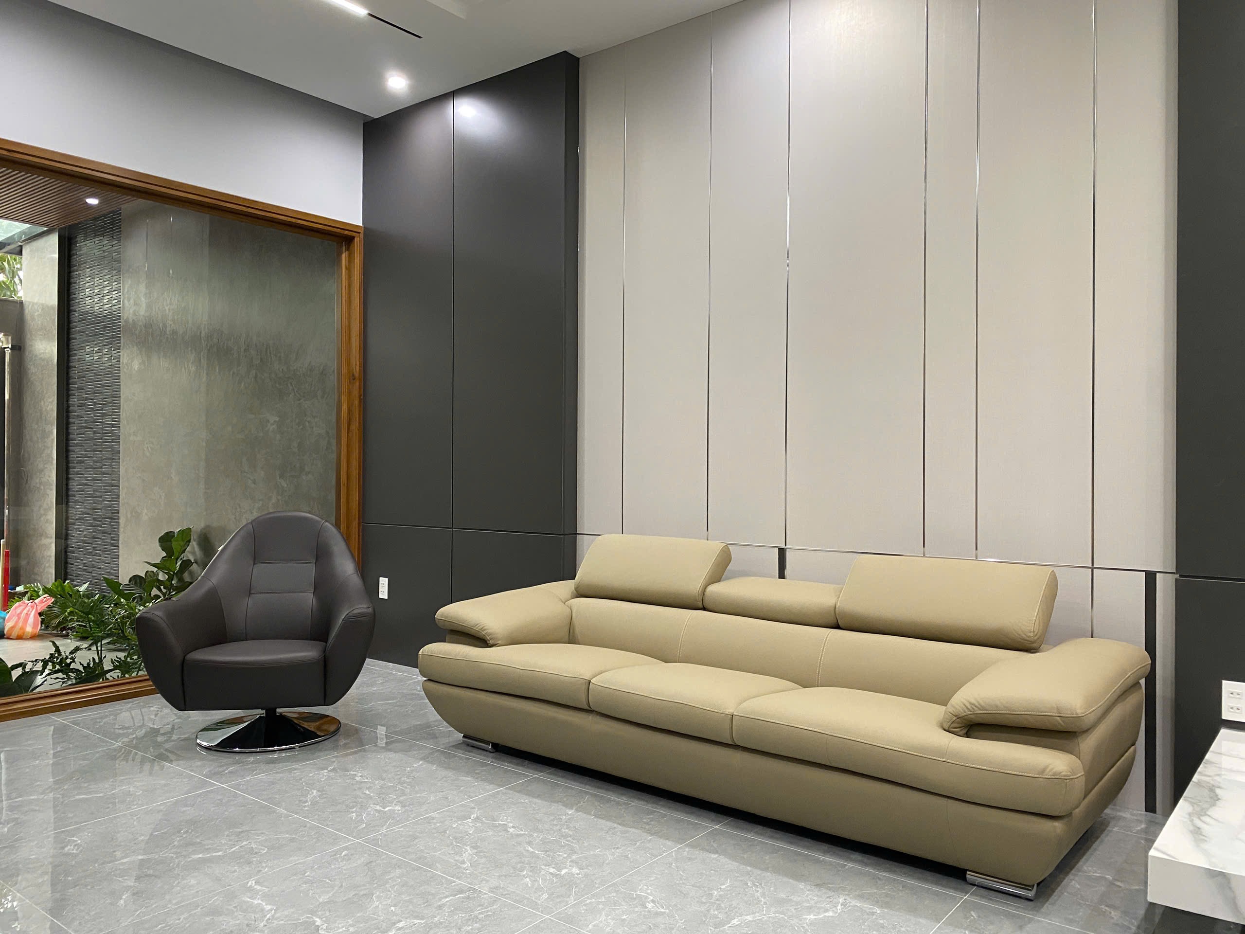 Sofa da Malaysia: Băng dài 9038 góc 4