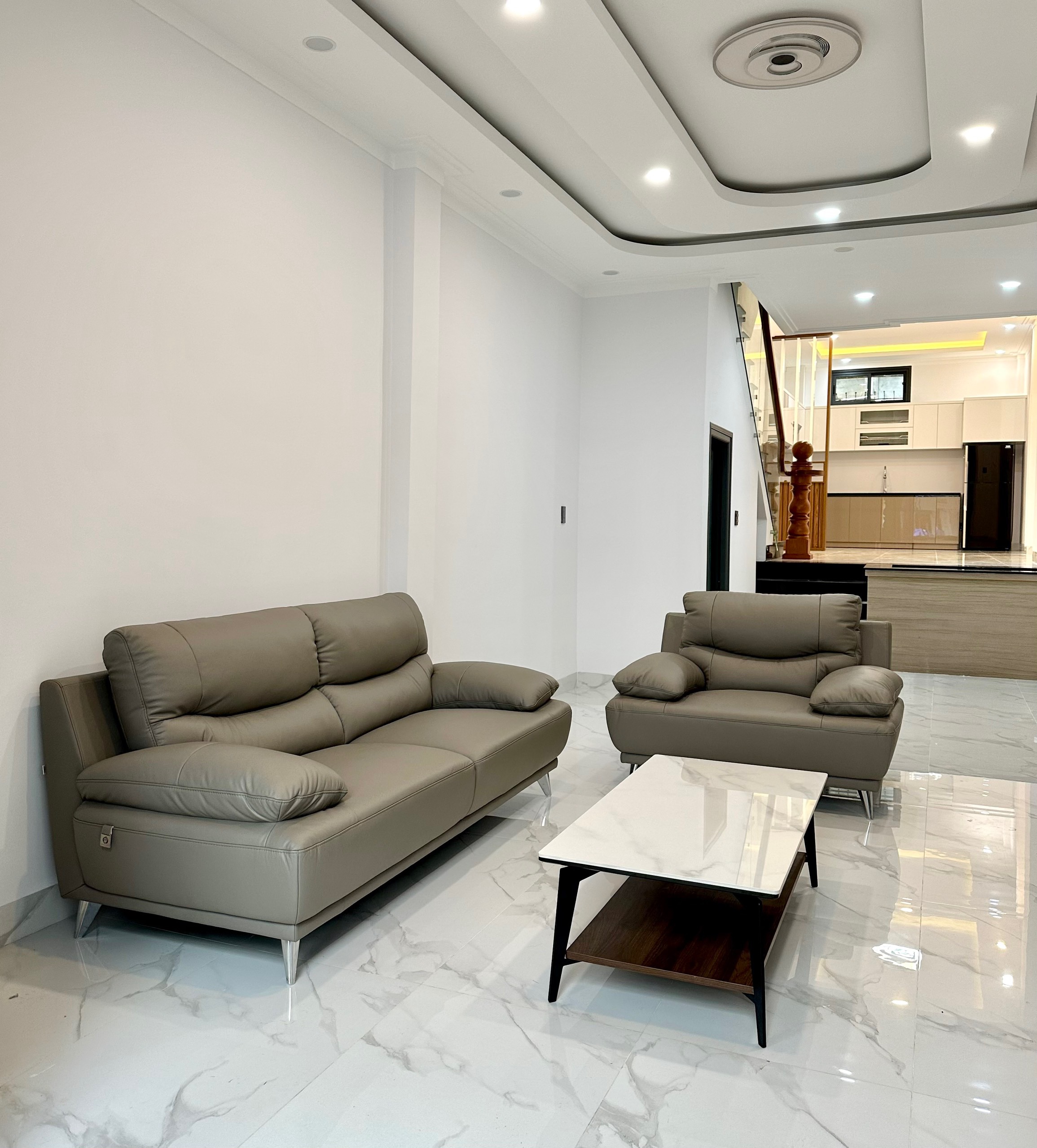Sofa da Malaysia: Bộ rời KH222 góc 6